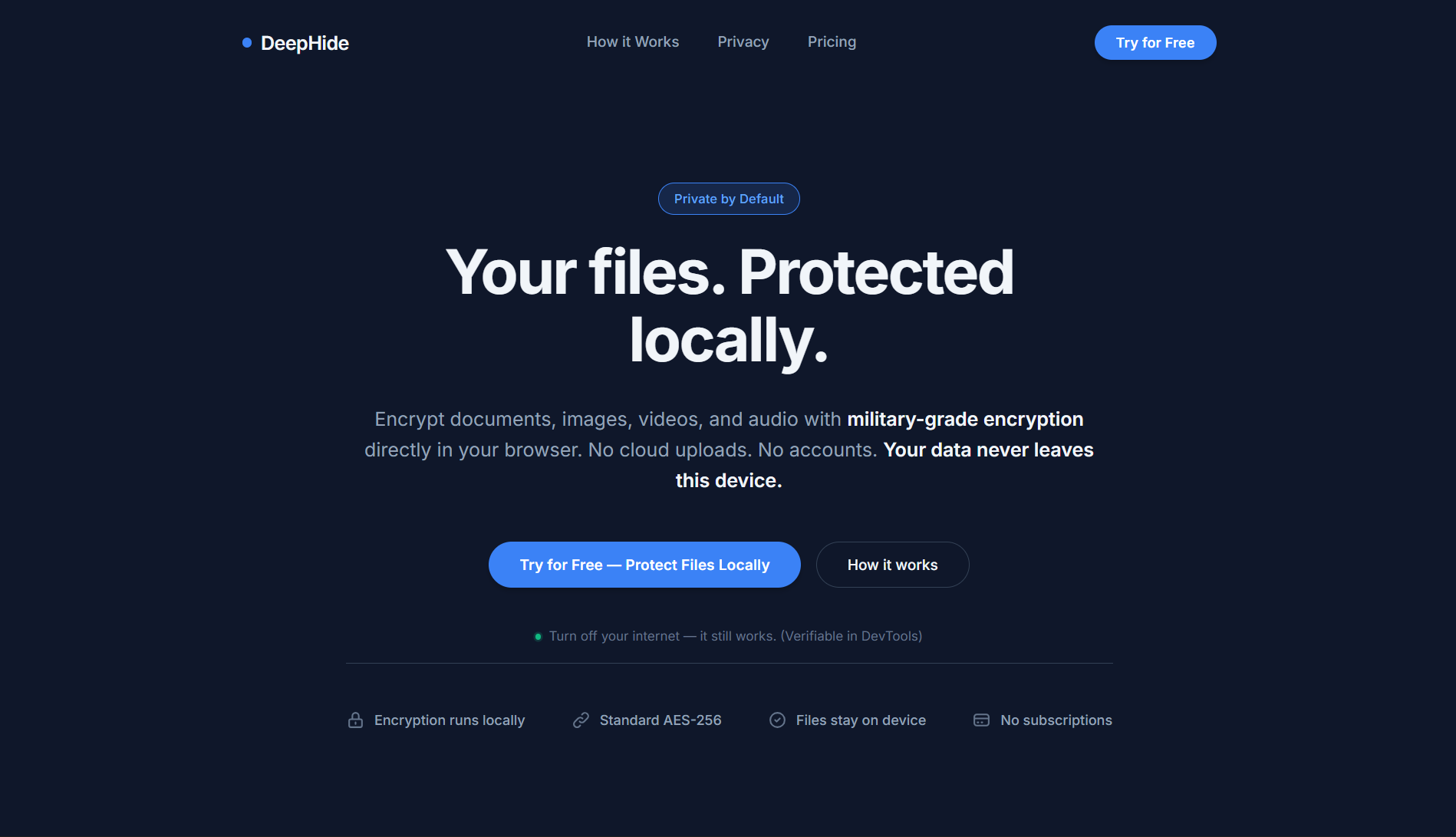 Screenshot 1 of DeepHide