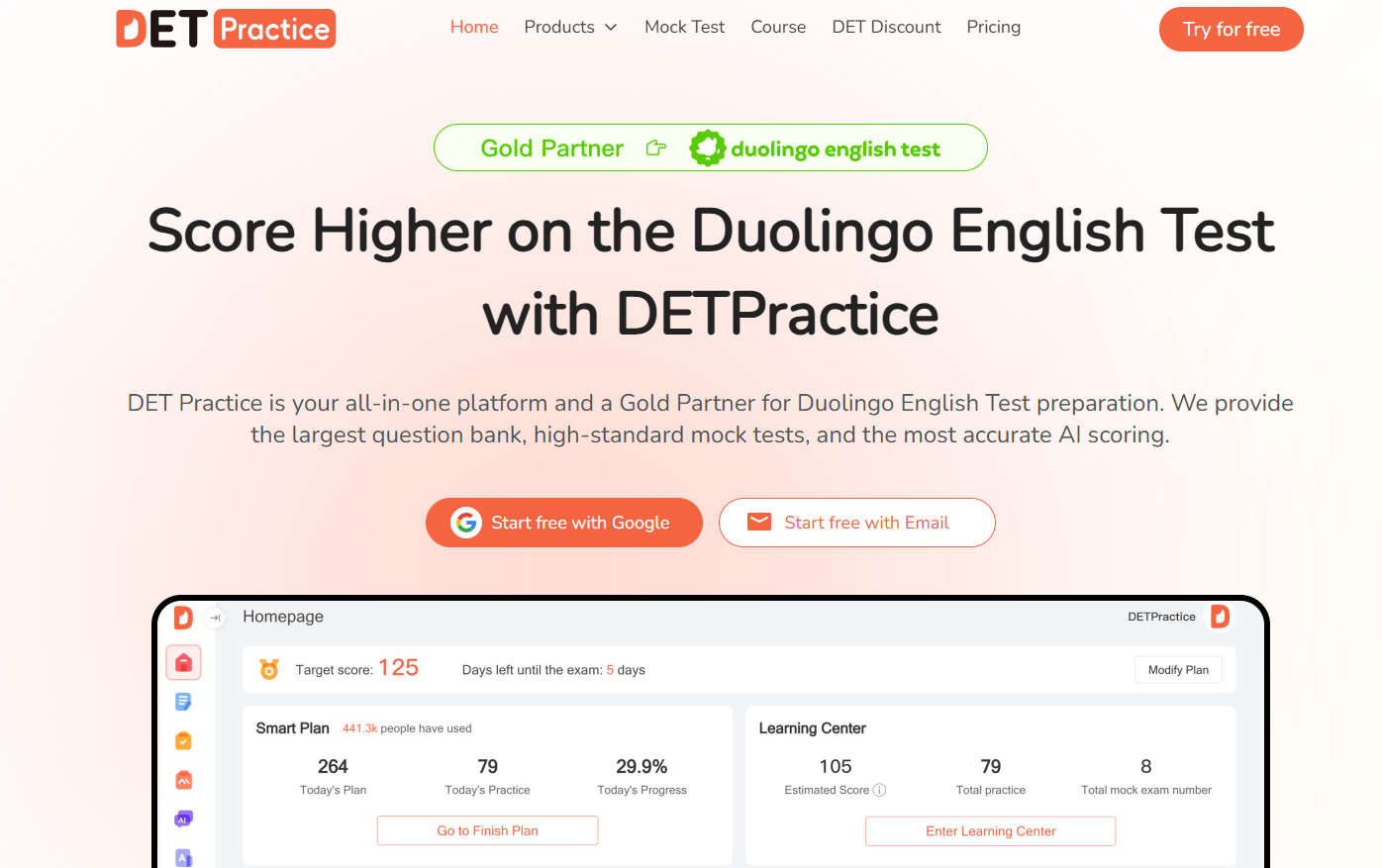 Screenshot 2 of DET Practice