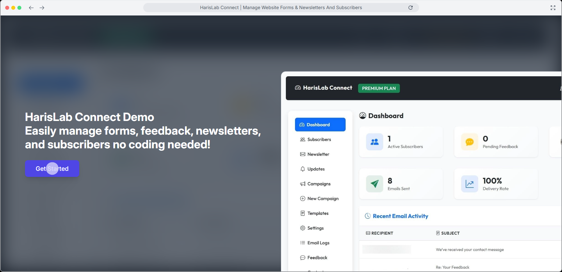 Screenshot 1 of HarisLab Connect