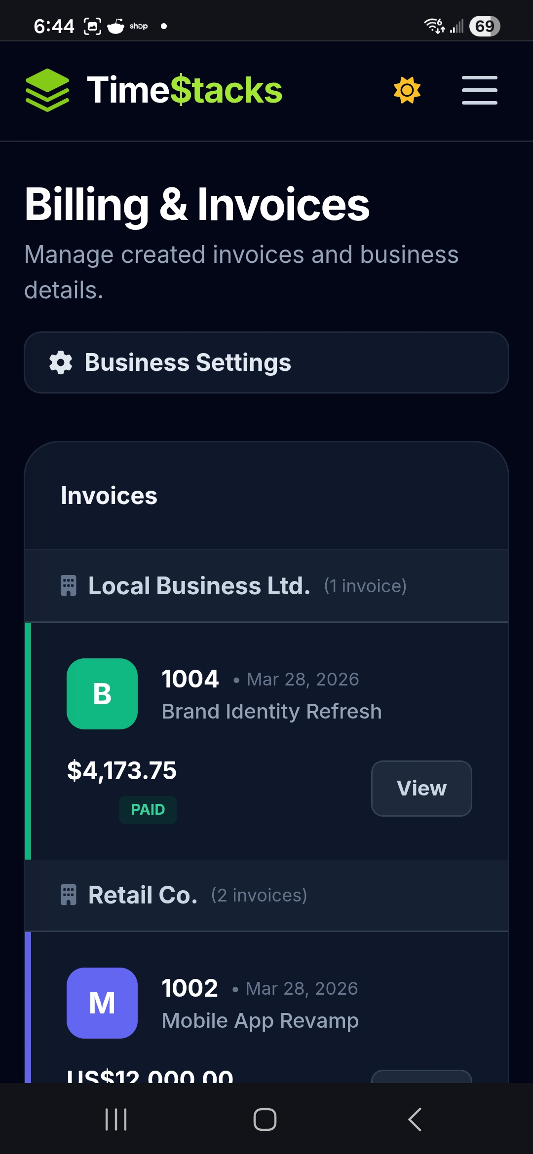 Screenshot 3 of TimeStacks