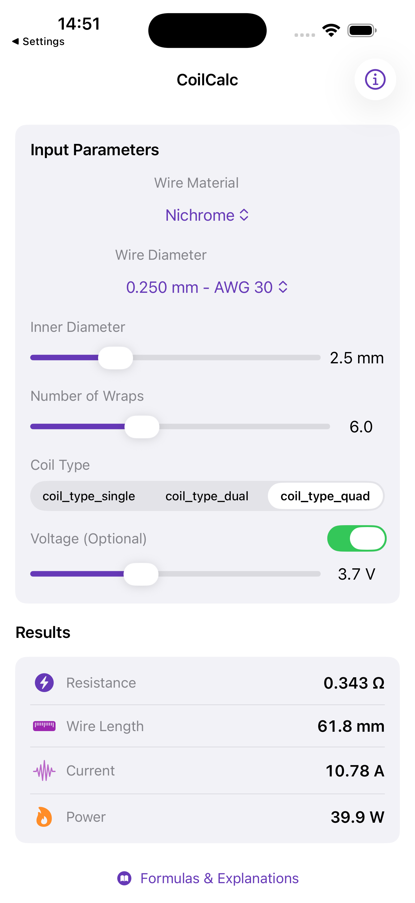 Screenshot 7 of CoilCalc App - App Store
