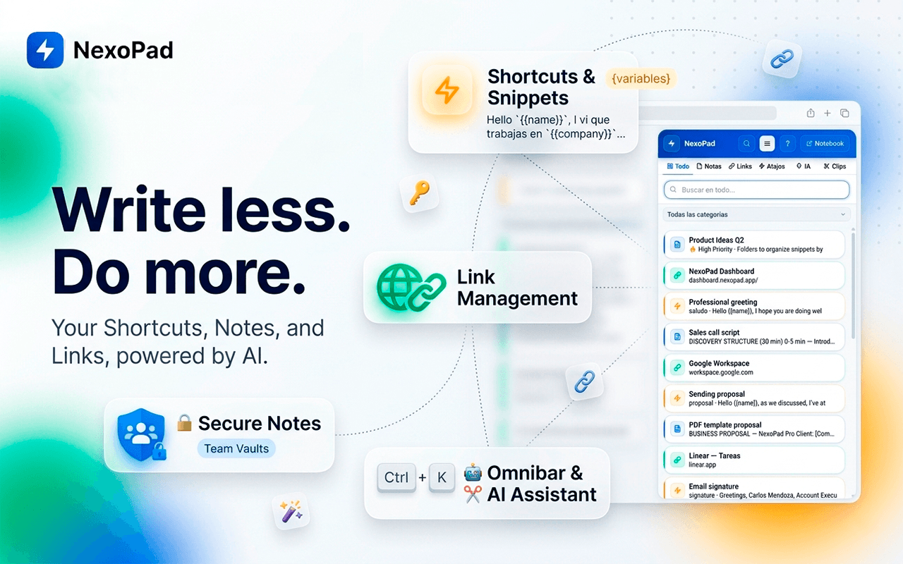 Screenshot 2 of NexoPad - Browser Productivity Hub