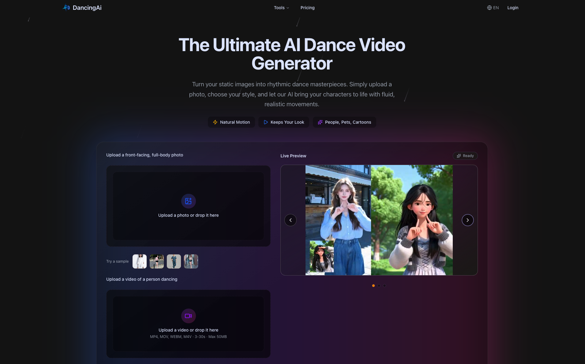 Screenshot 1 of AI Dance Generator