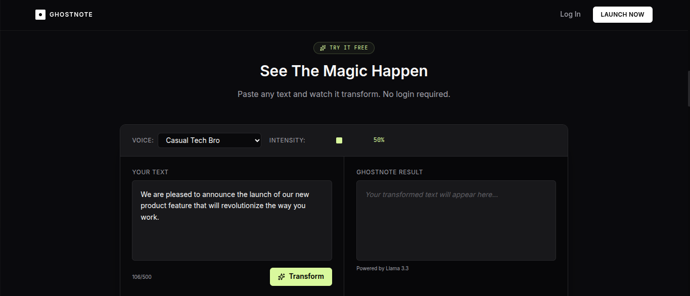 Screenshot 1 of GhostNote