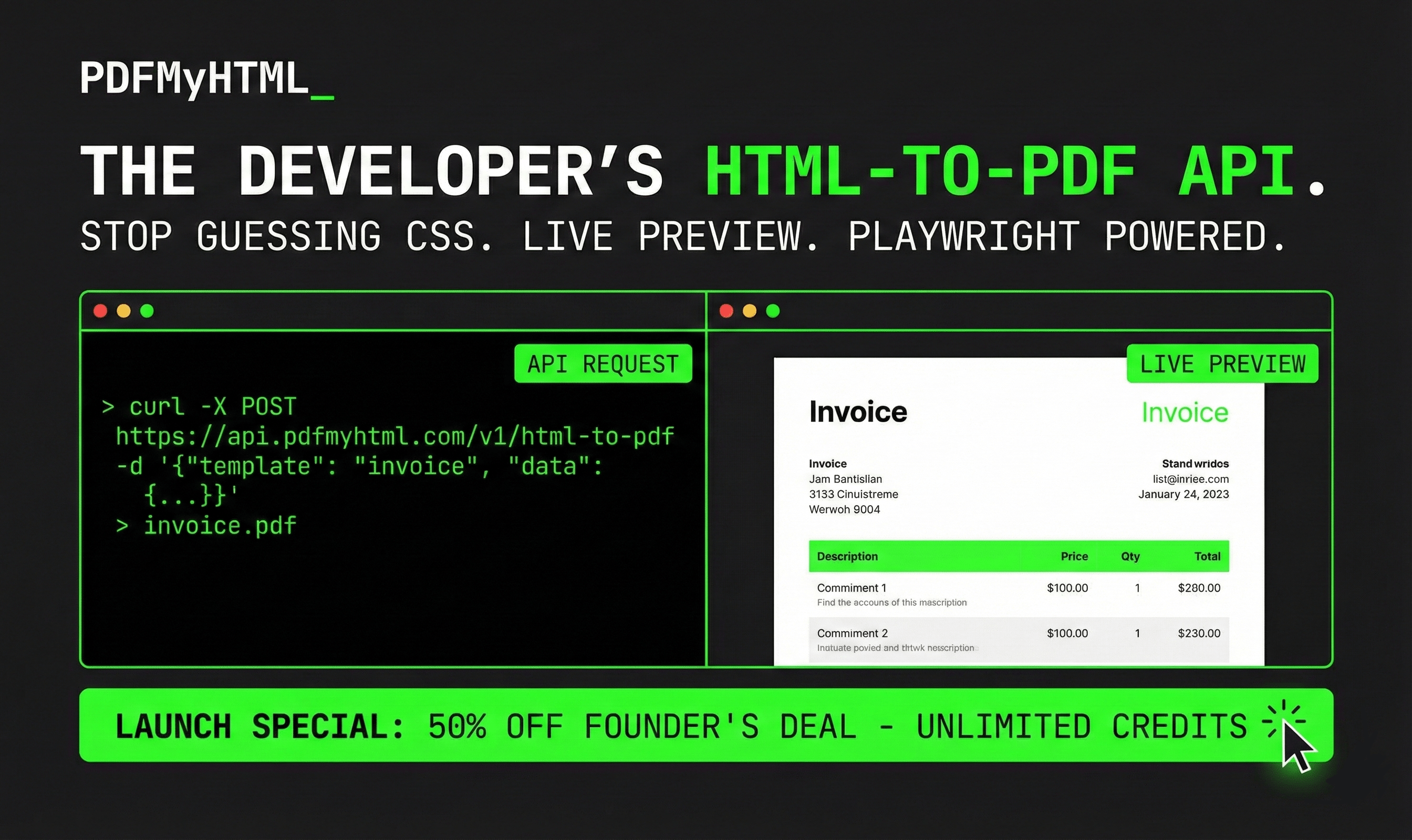 Screenshot 1 of PDFMyHTML