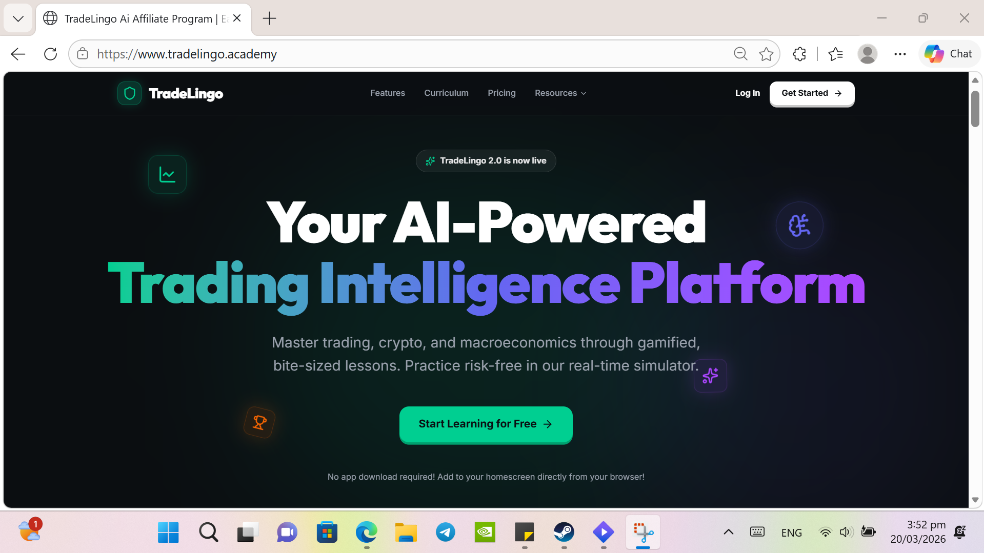 Screenshot 1 of TradeLingo AI