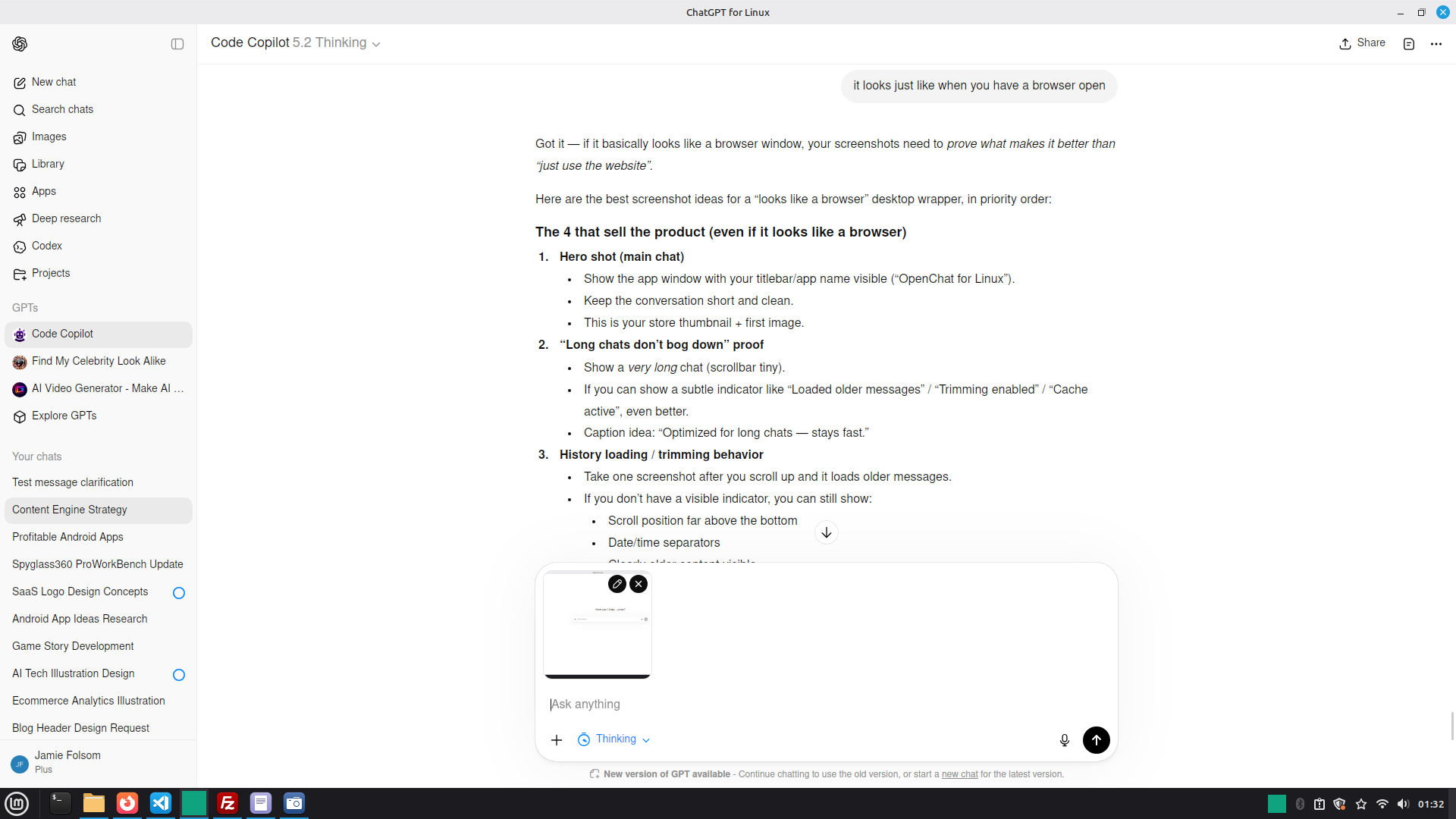 Screenshot 2 of OpenChat for Linux