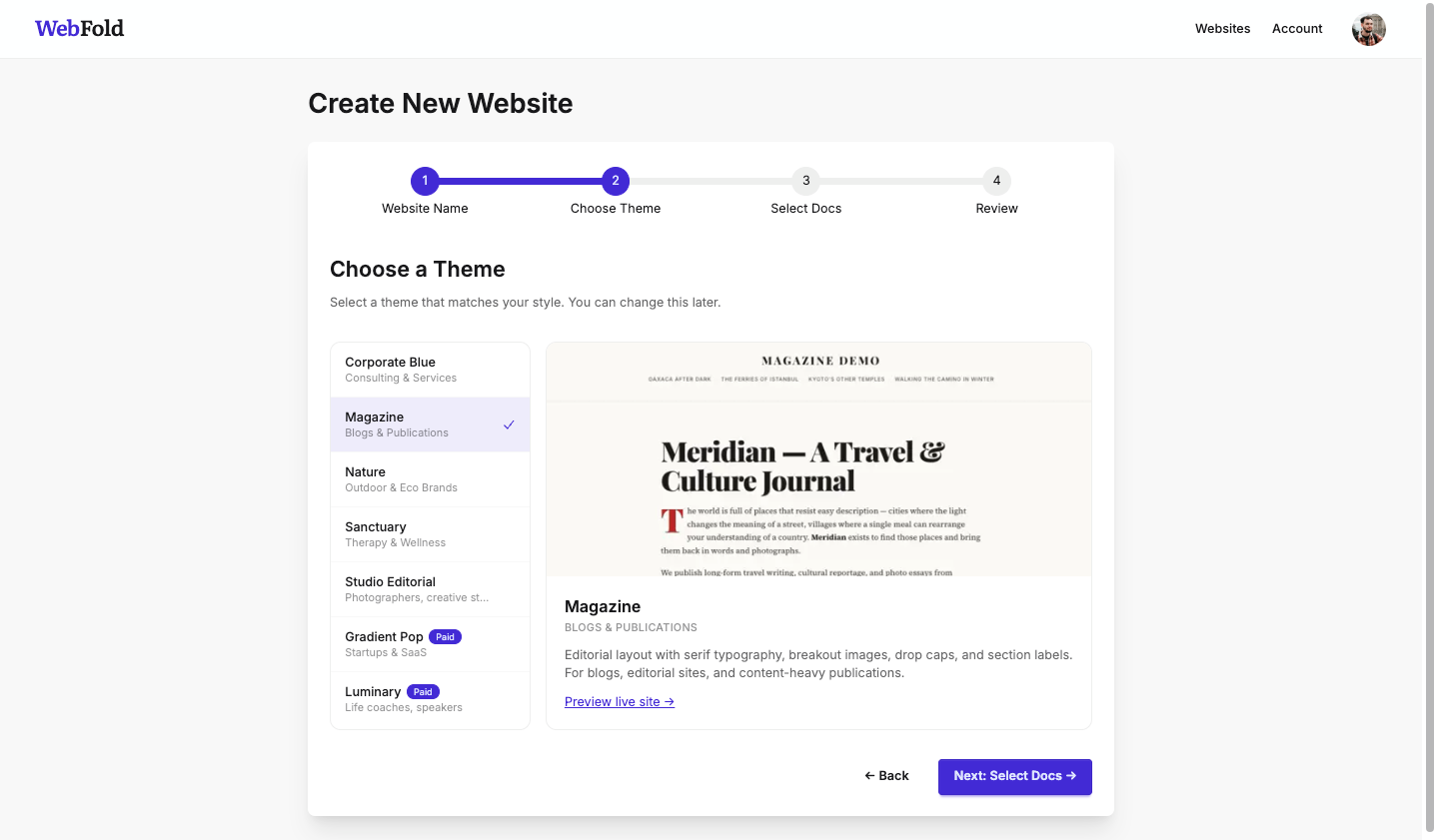 Screenshot 3 of WebFold