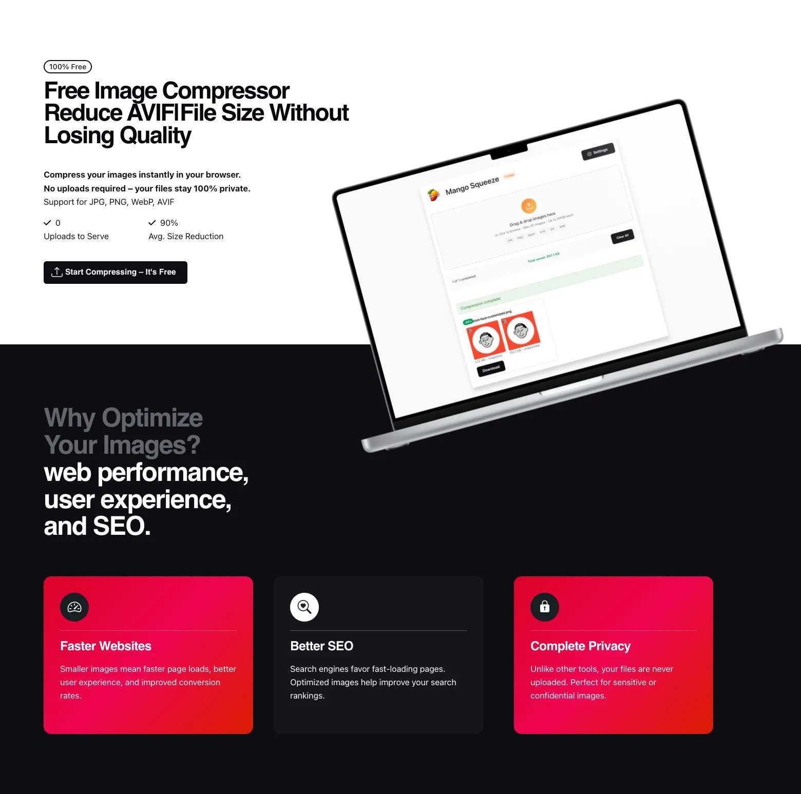 Screenshot 2 of Mango Squeeze Image Compressor