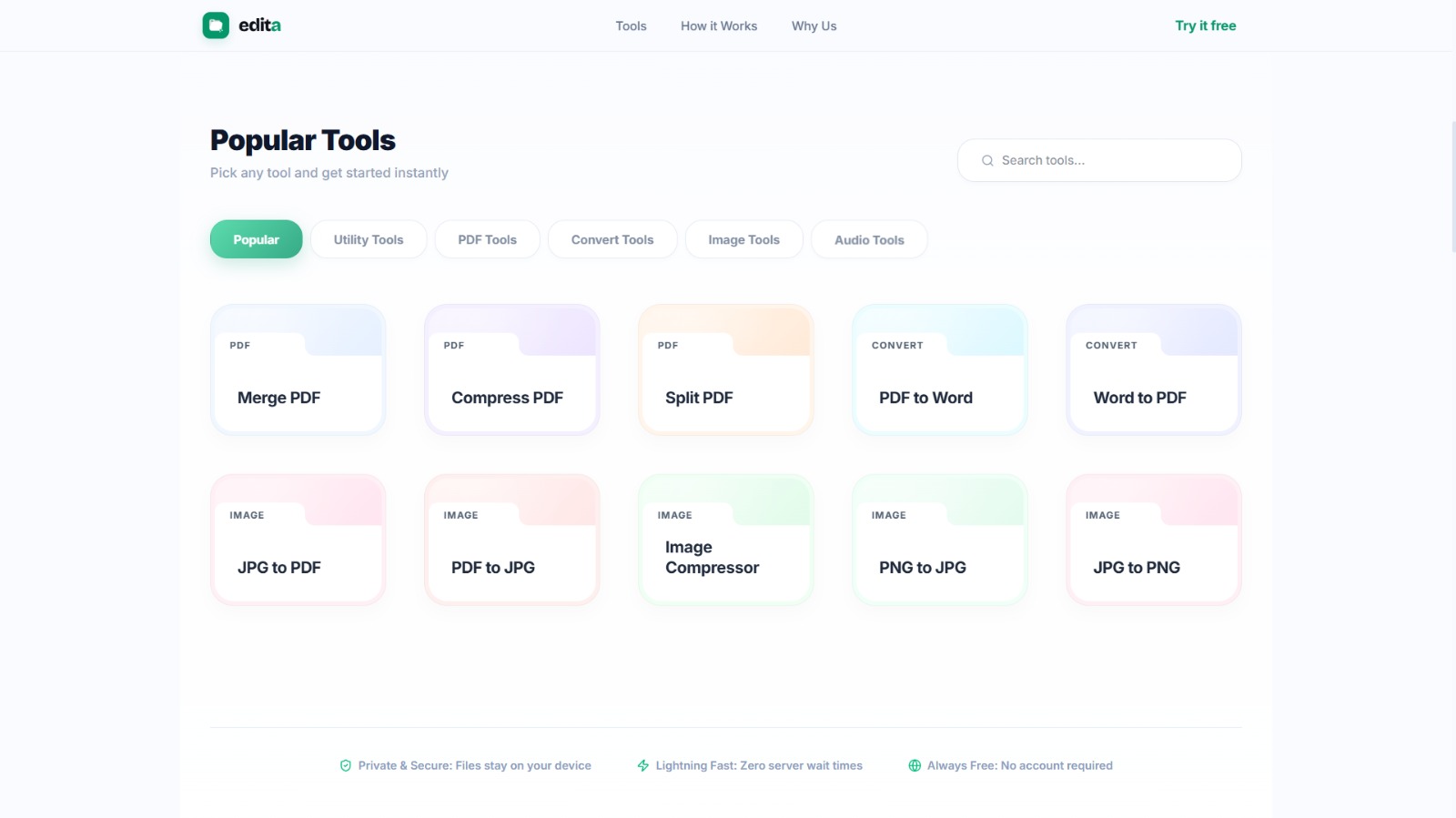 Screenshot 2 of edita.tools