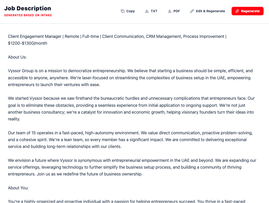 Screenshot 1 of HireLikeAPro