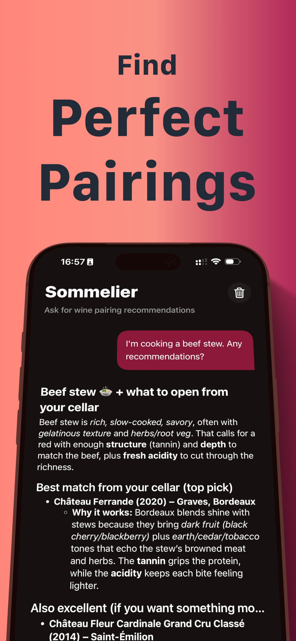 Screenshot 3 of WineIQ — Your Personal AI Sommelier