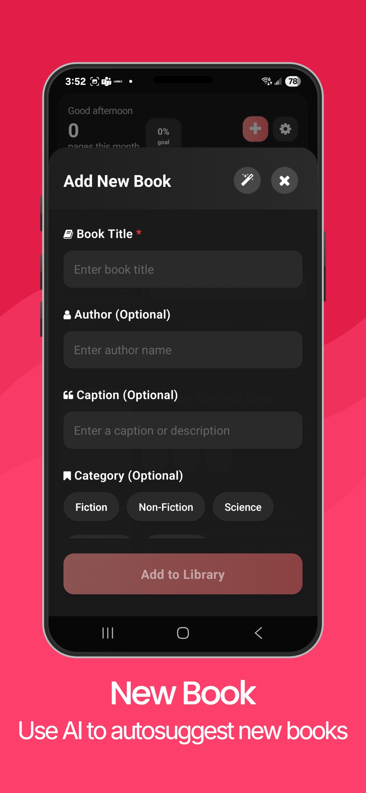 Screenshot 4 of OnePage Reading Tracker