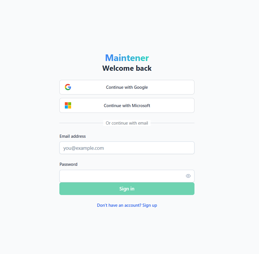 Screenshot 1 of Maintener