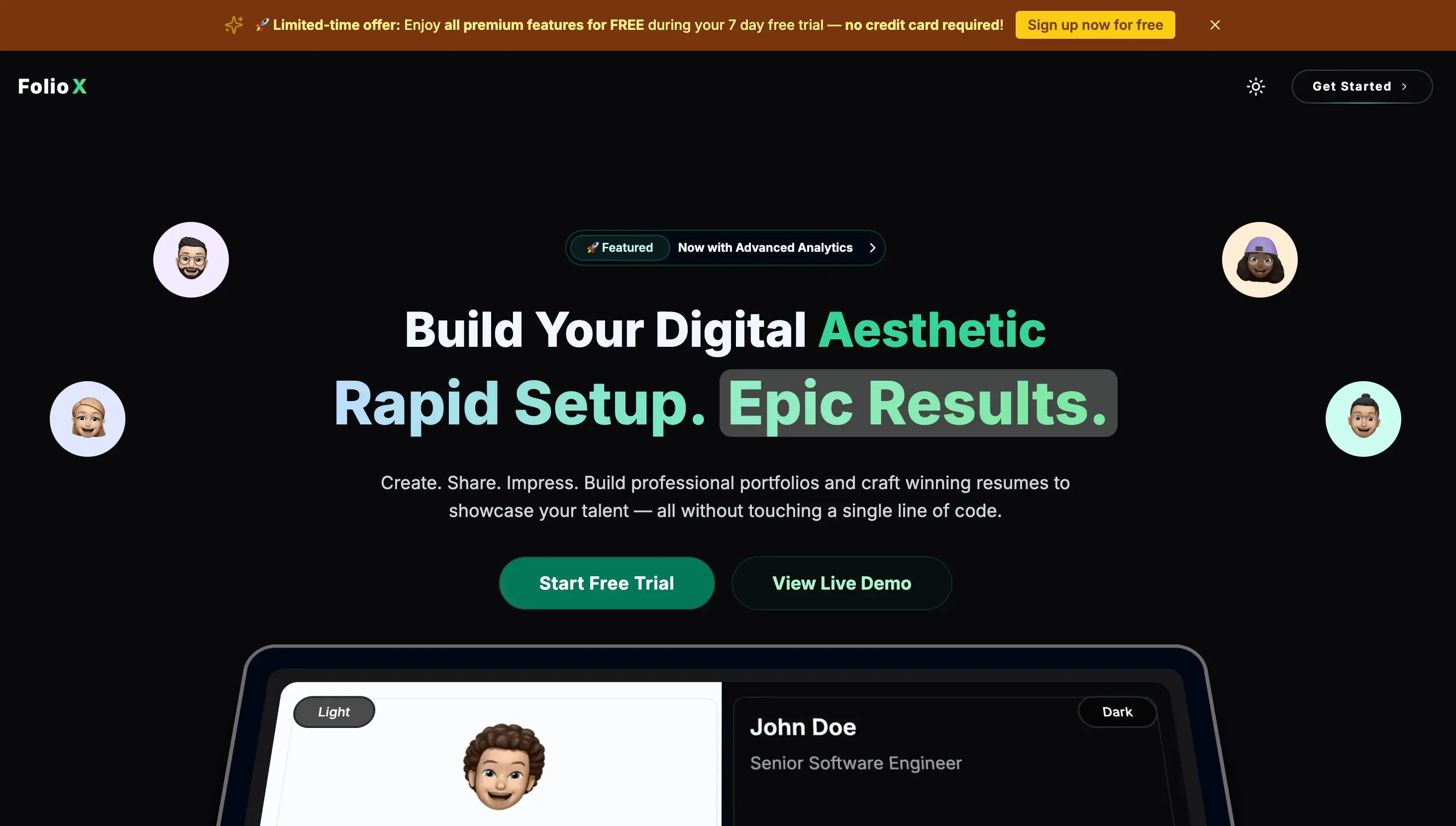 Screenshot 5 of FolioX.me