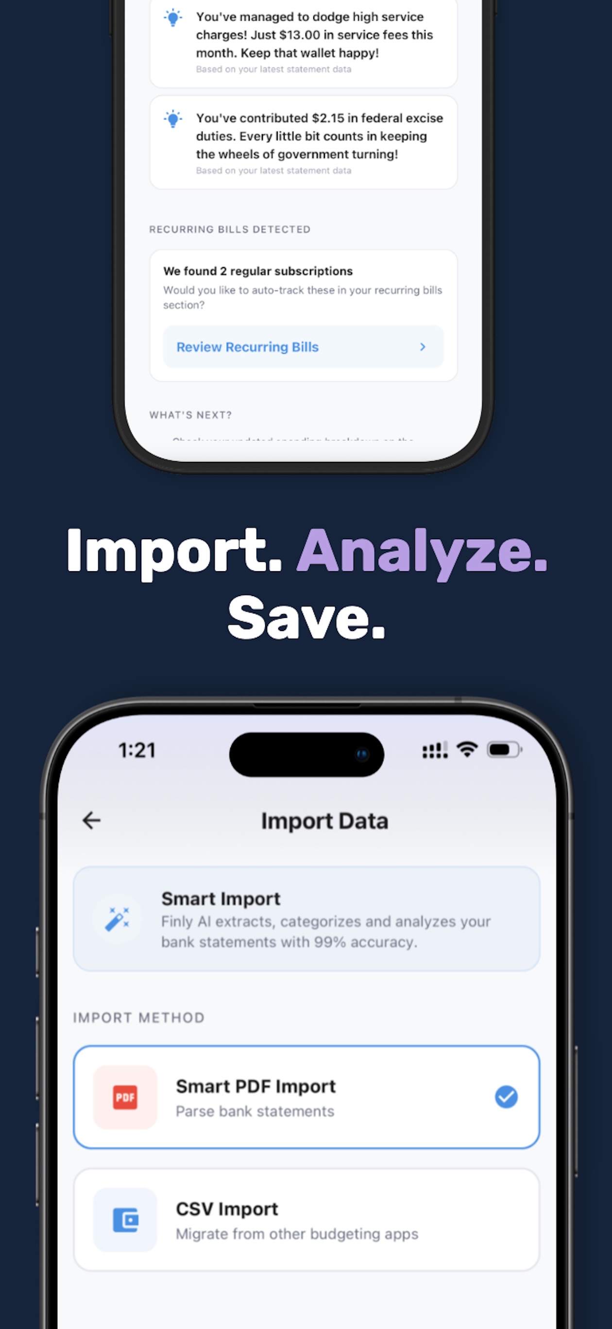 Screenshot 3 of Finly: Private Expense Tracker