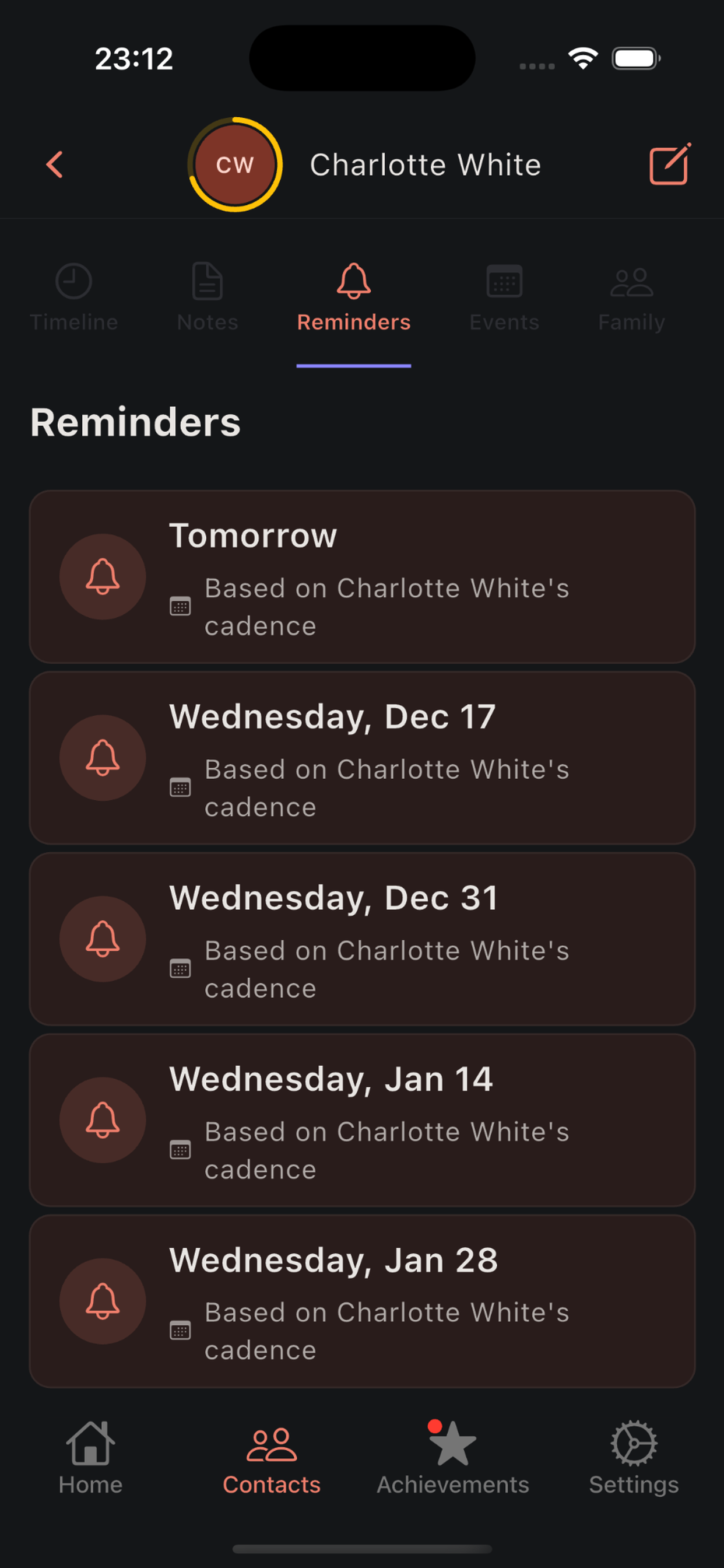 Screenshot 8 of Kinly - Relationship Management App