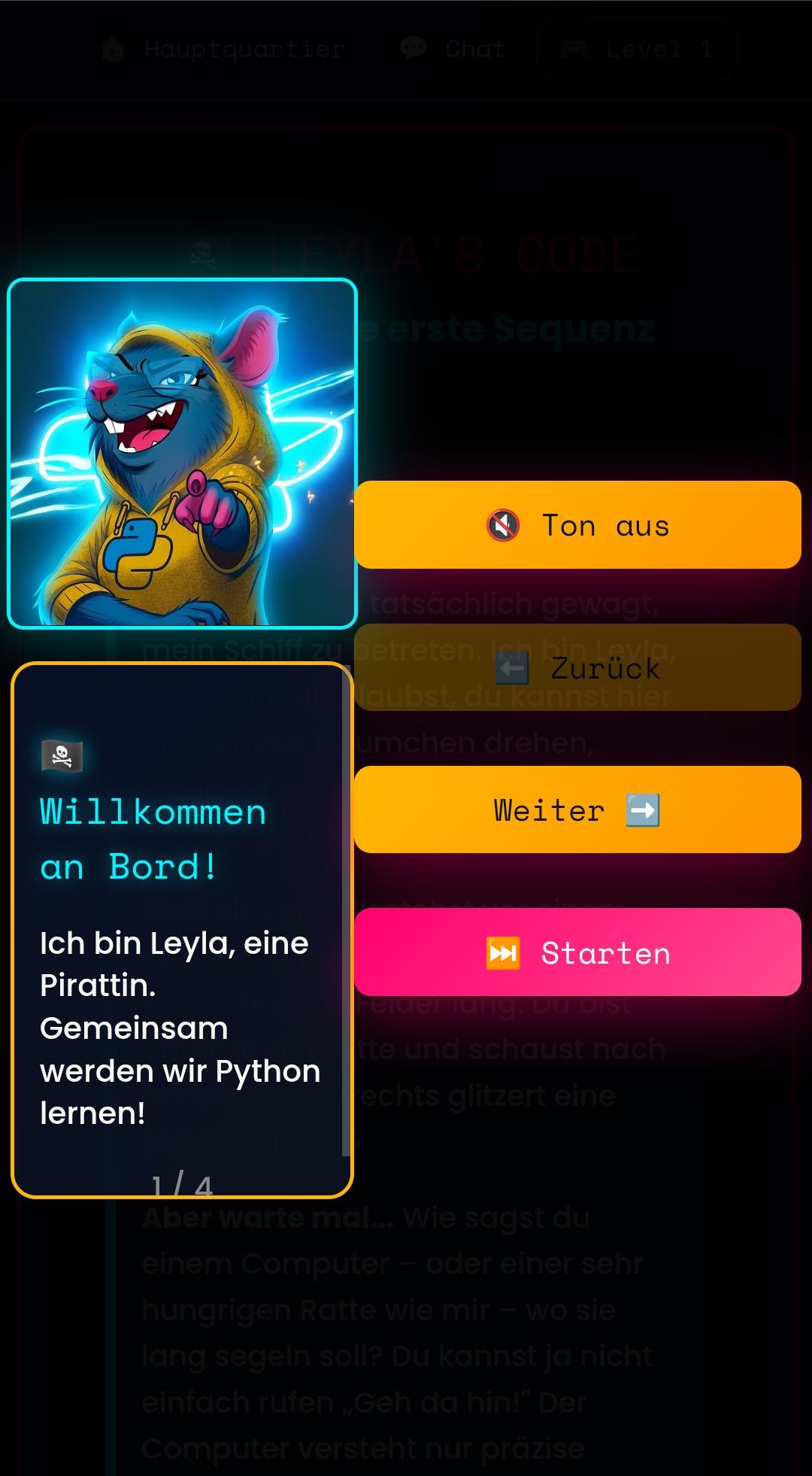 Screenshot 3 of ☠️LEYLA’S CODE - Python Game!