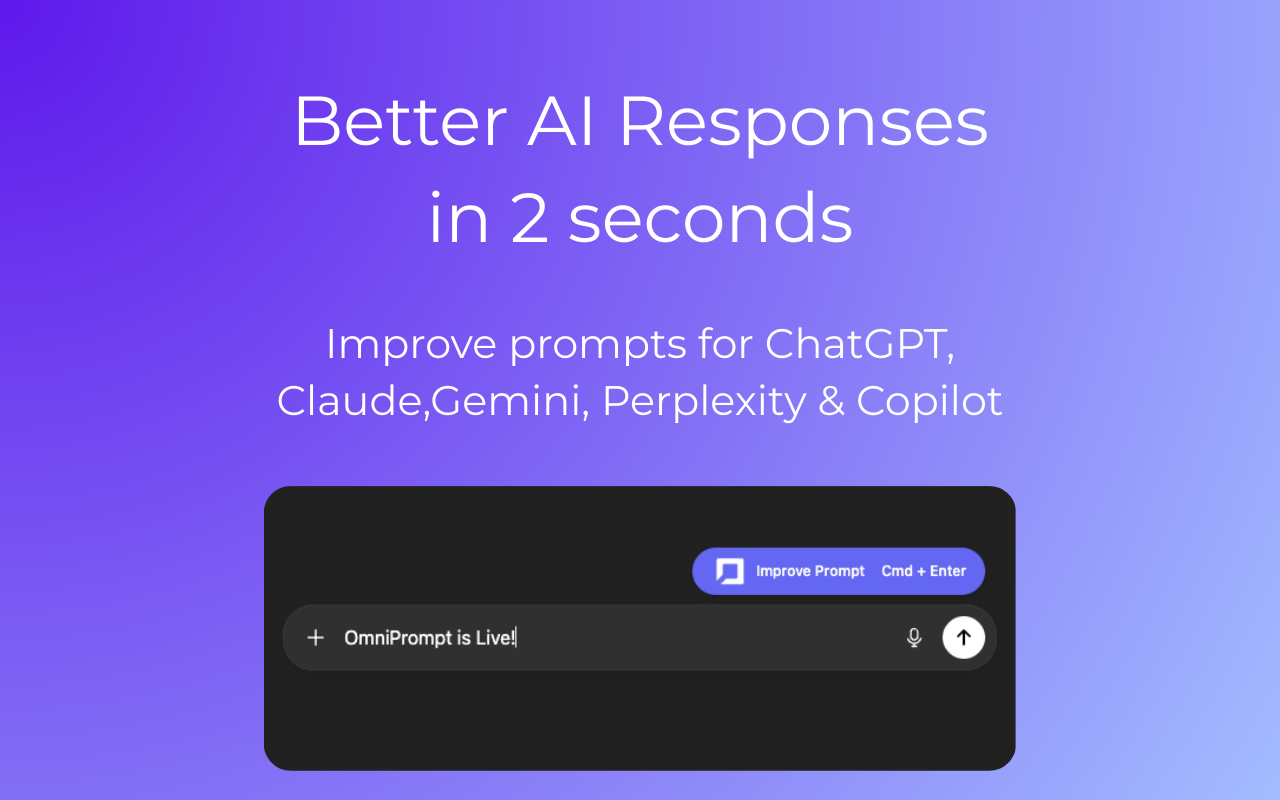 Screenshot 1 of OmniPrompt - free beta