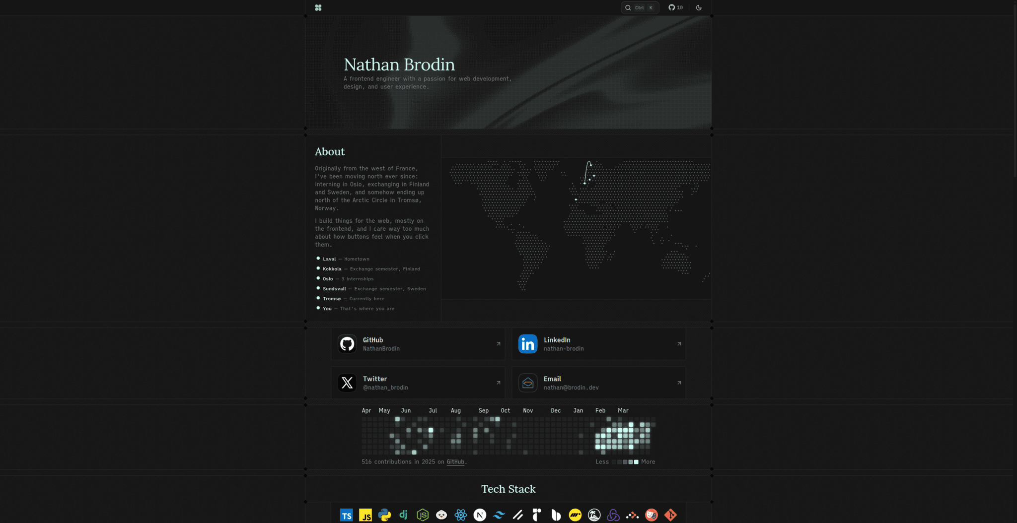 Screenshot 1 of Portfolio