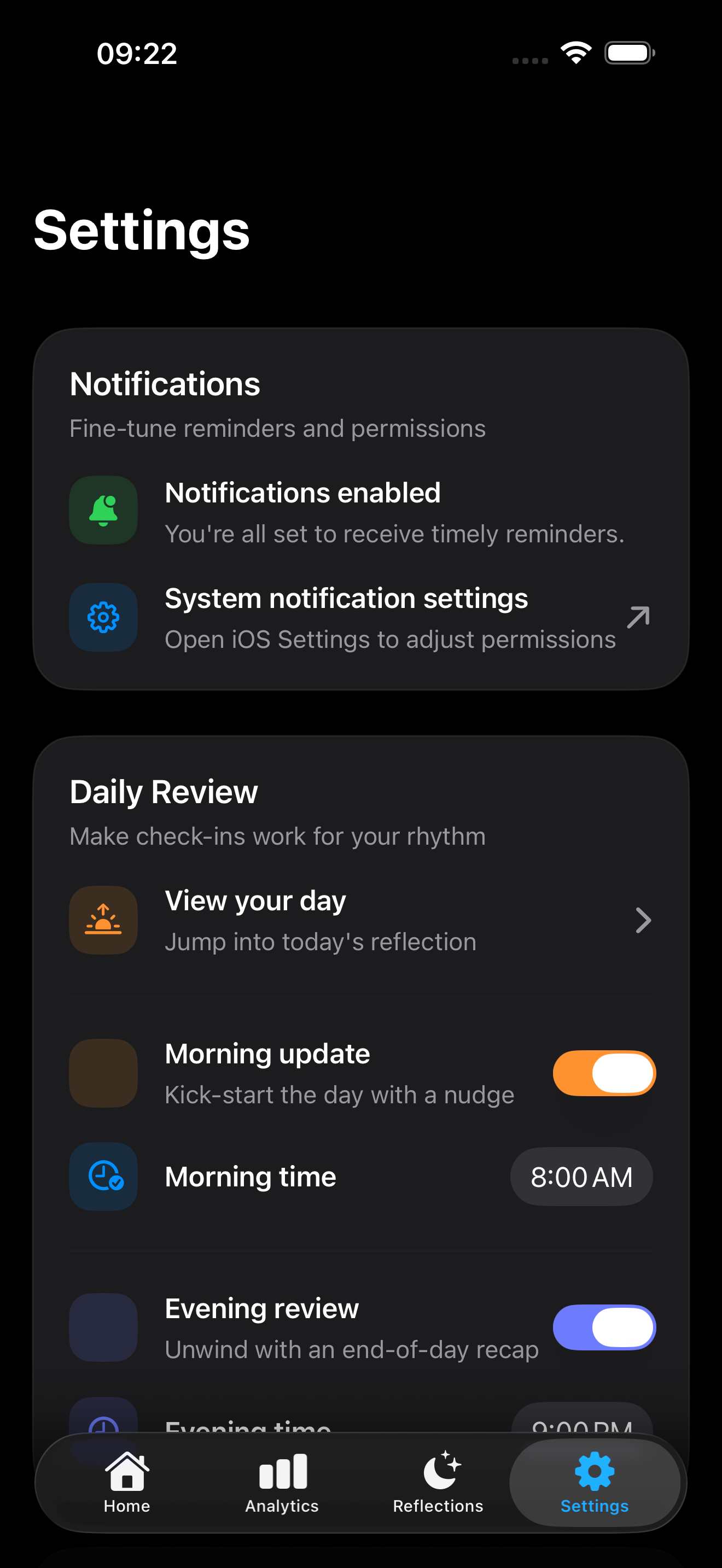 Screenshot 6 of Momentum - Daily Habit Tracker App