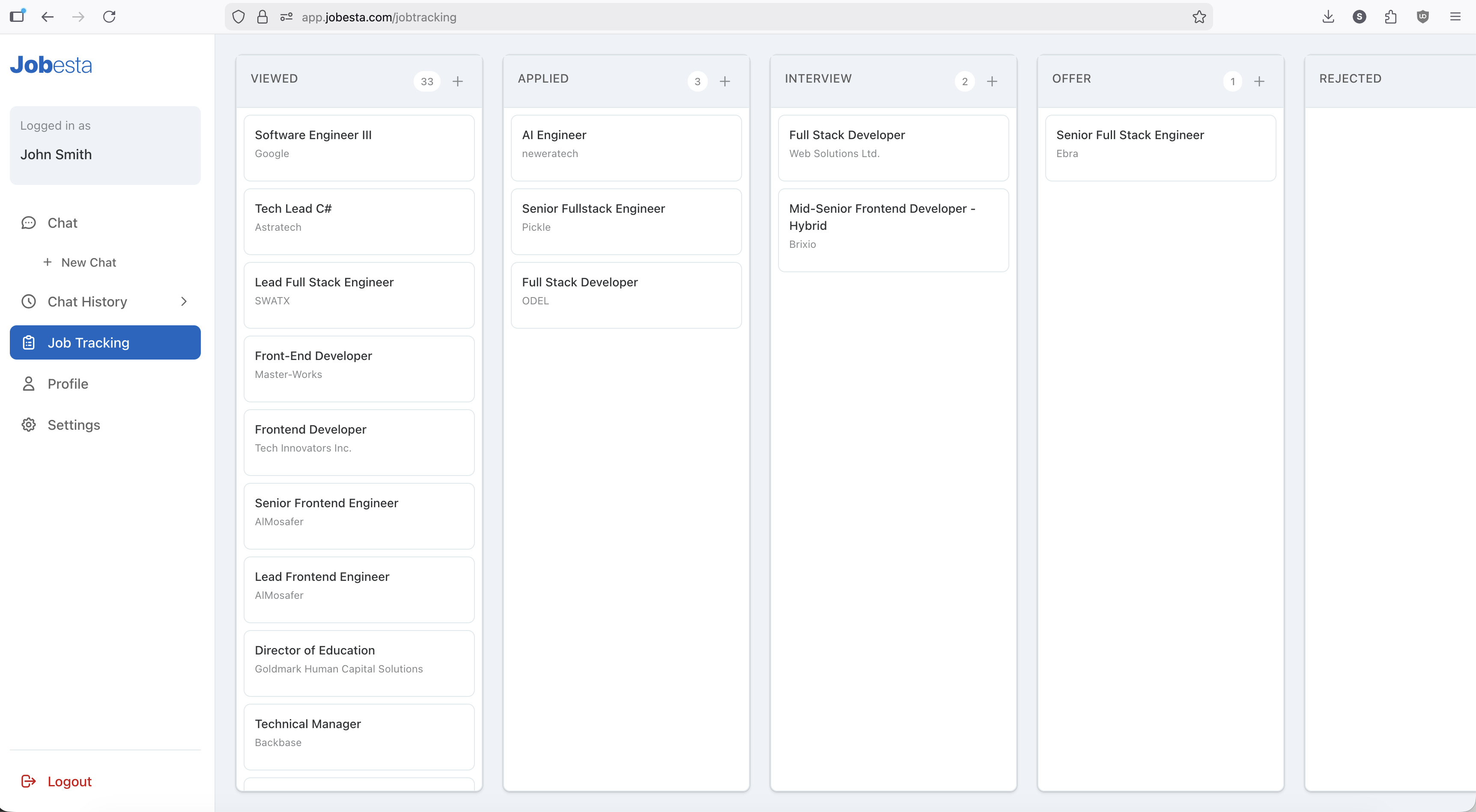 Screenshot 2 of Jobesta