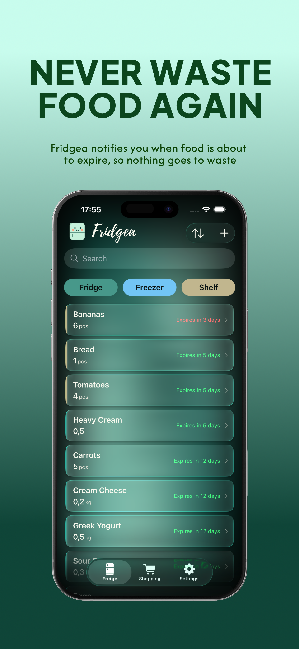 Screenshot 1 of Fridgea