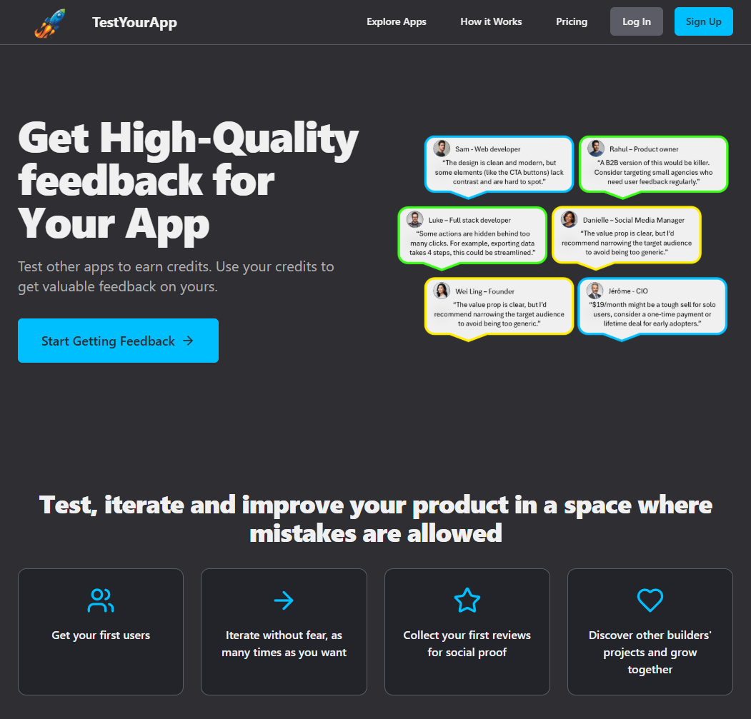 Screenshot 1 of TestYourApp