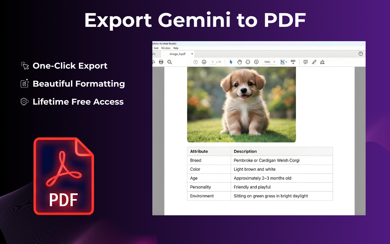 Screenshot 3 of Gemini Exporter - Gemini to Word, PDF
