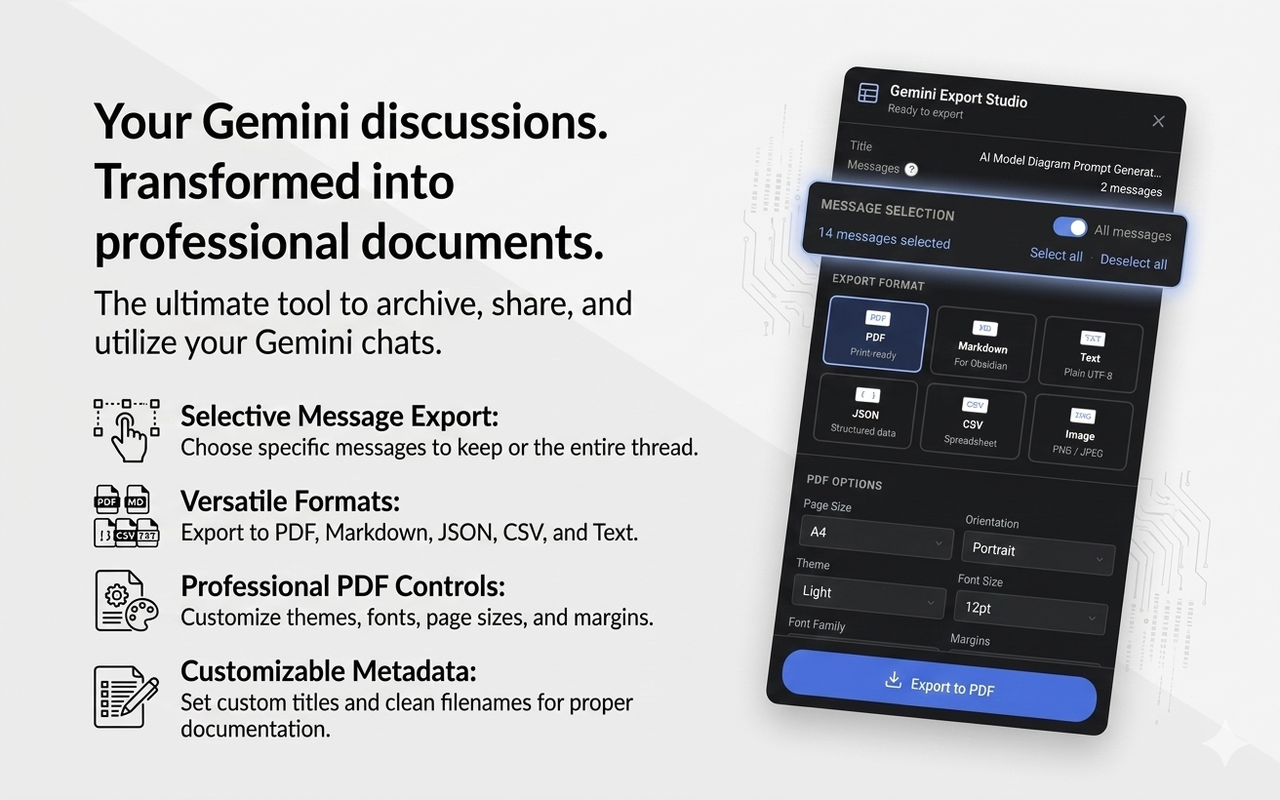 Screenshot 4 of Gemini Export Studio