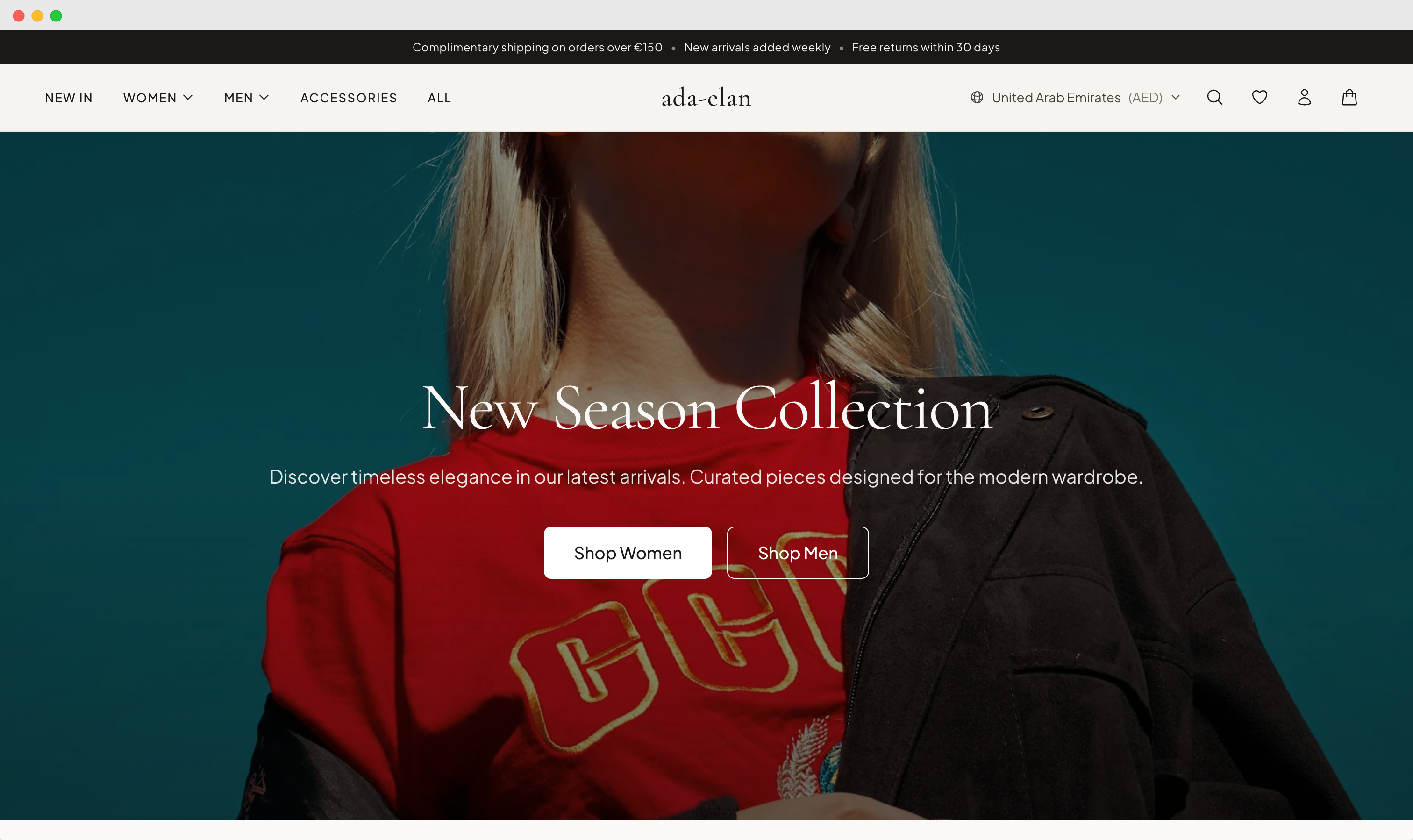 Screenshot 1 of Ada - Premium Shopify Hydrogen Starter K