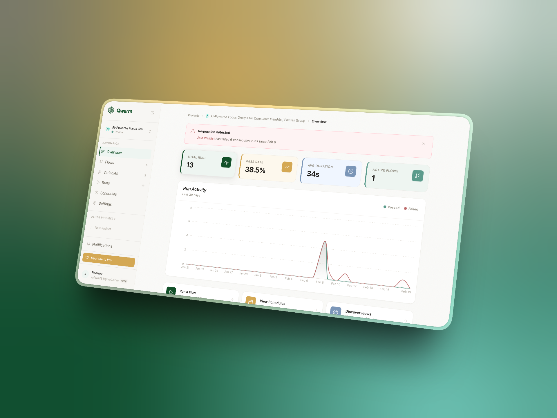 Screenshot 2 of Qwarm - AI-Powered QA Testing