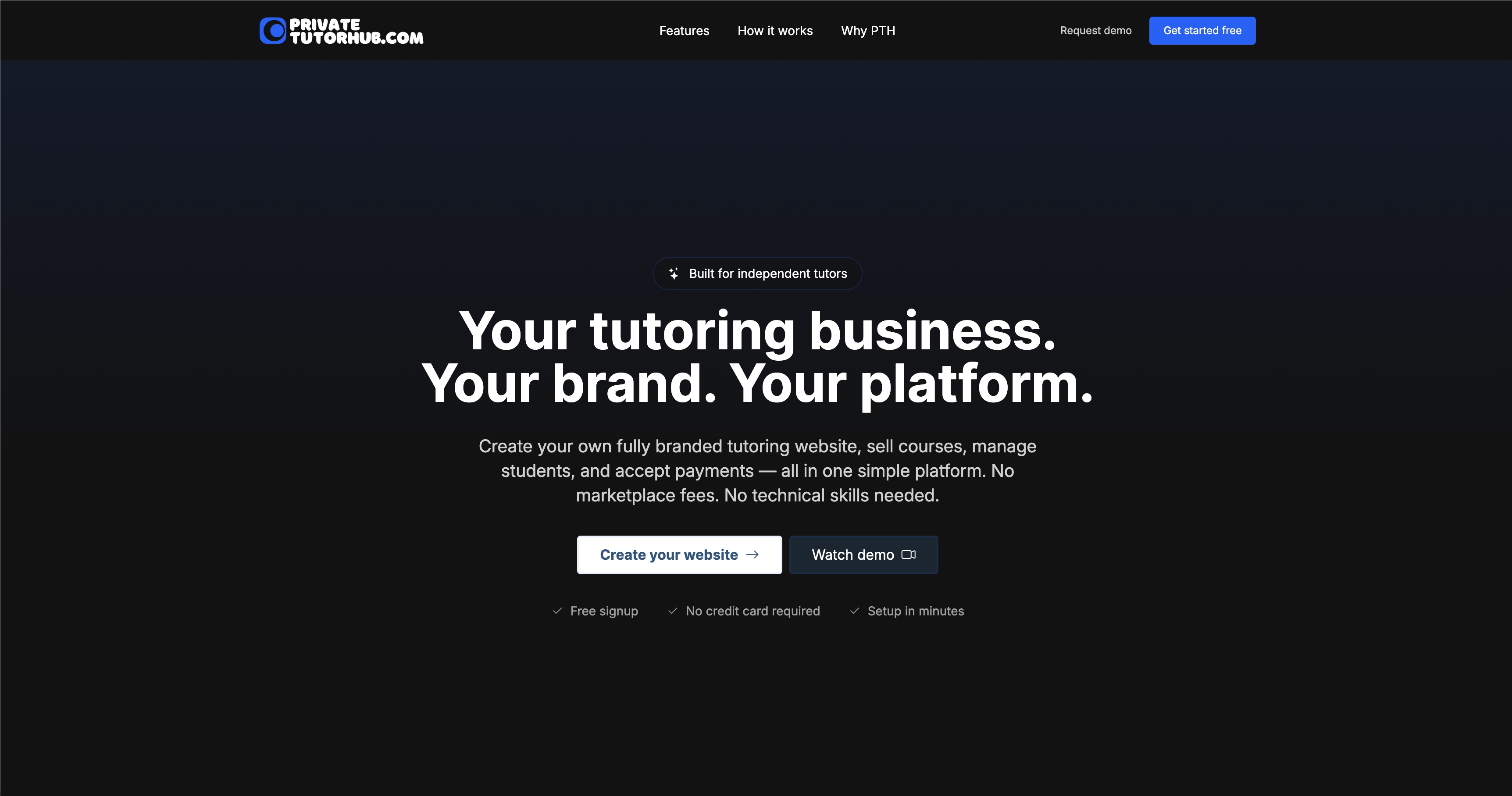 Screenshot 1 of PrivateTutorHub