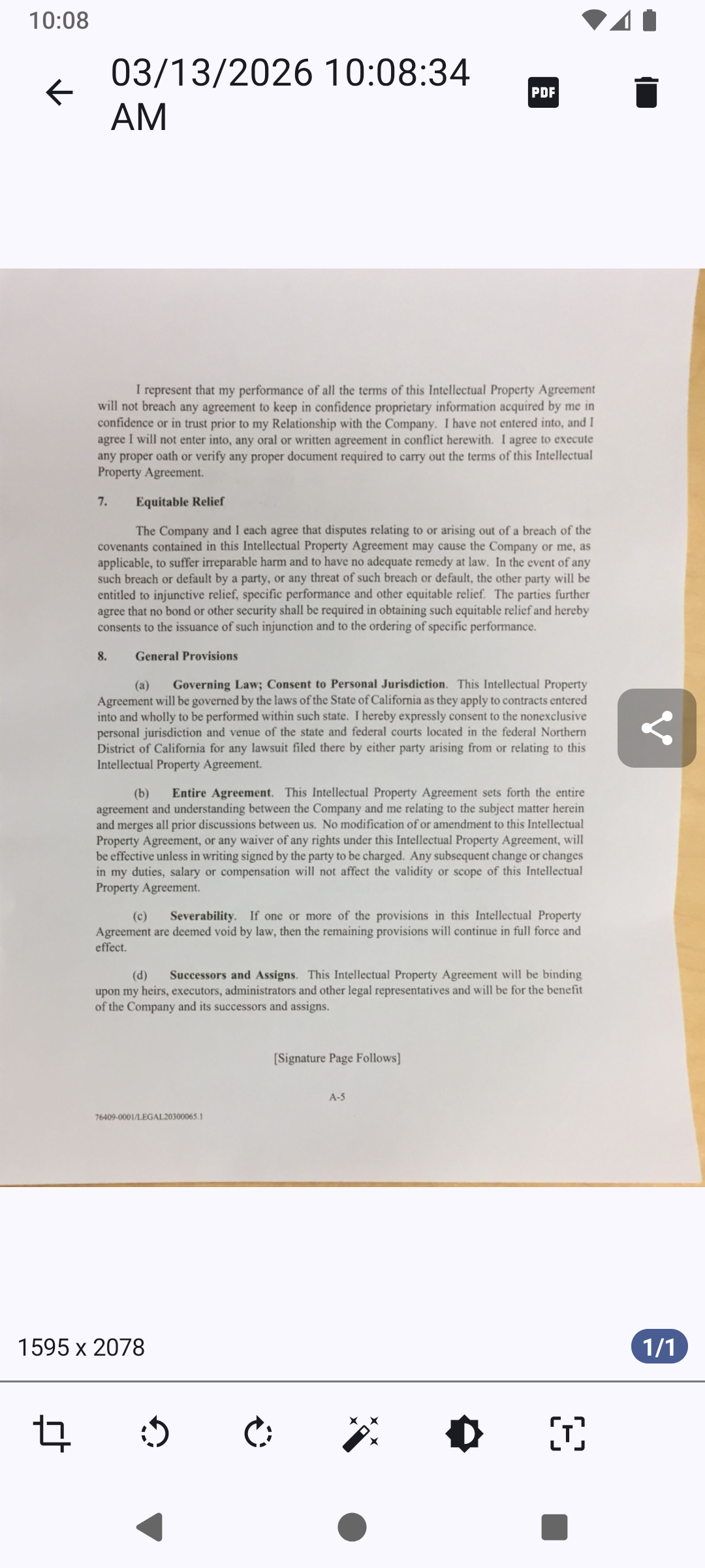 Screenshot 3 of OSS Document Scanner