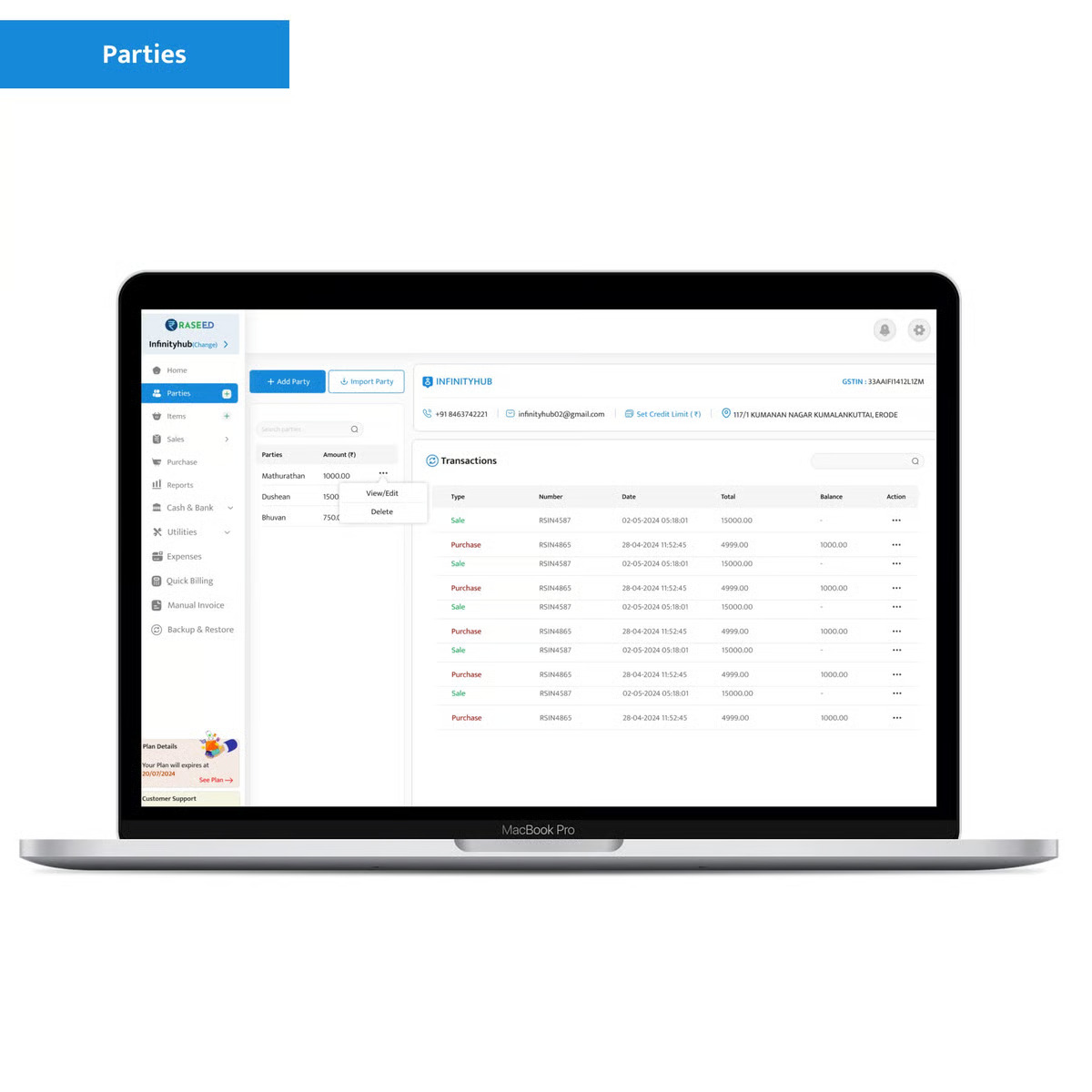 Screenshot 3 of Raseed GST Billing & Invoicing