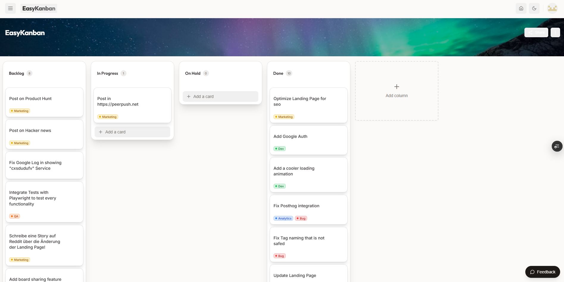 Screenshot 3 of EasyKanban