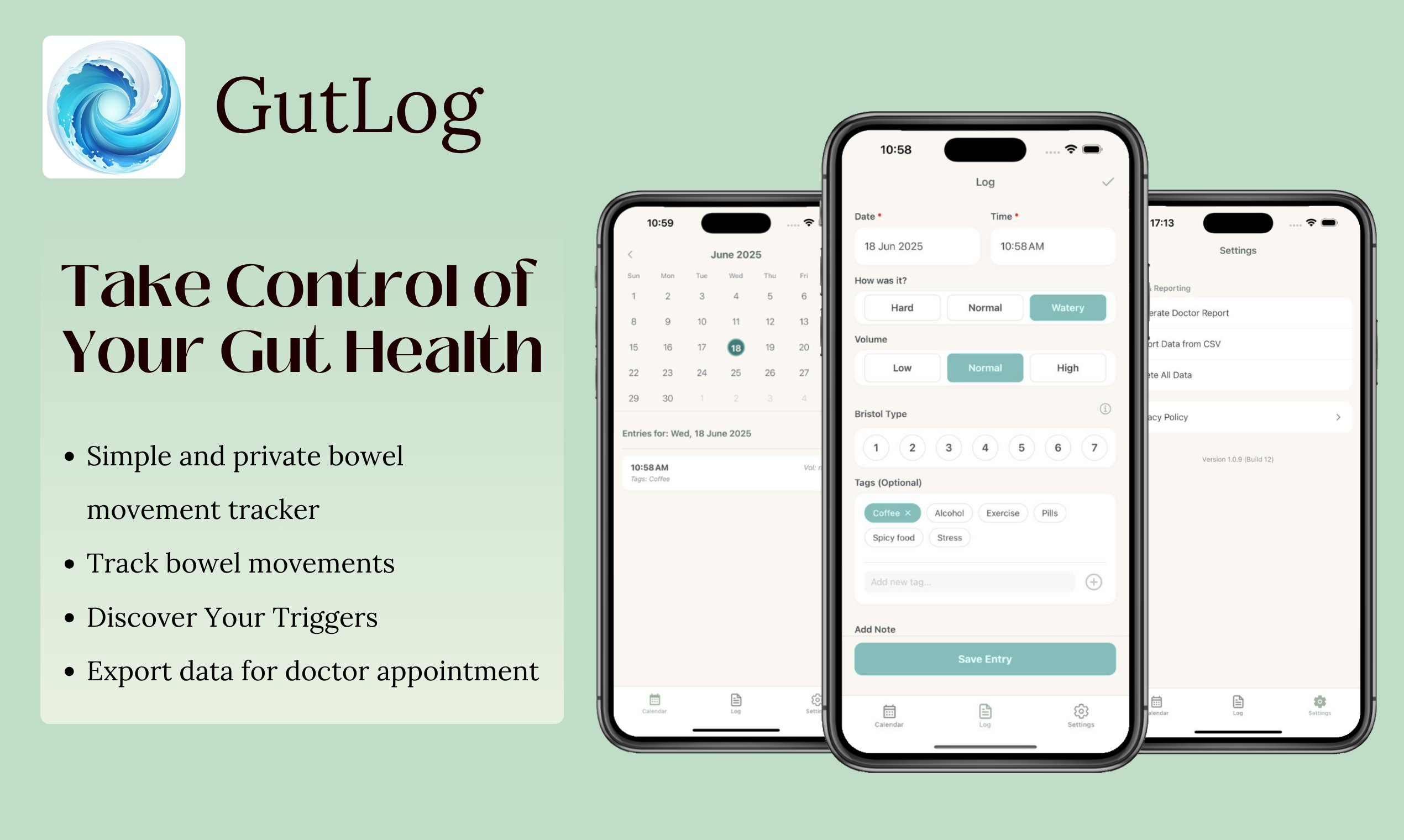 Screenshot 1 of GutLog