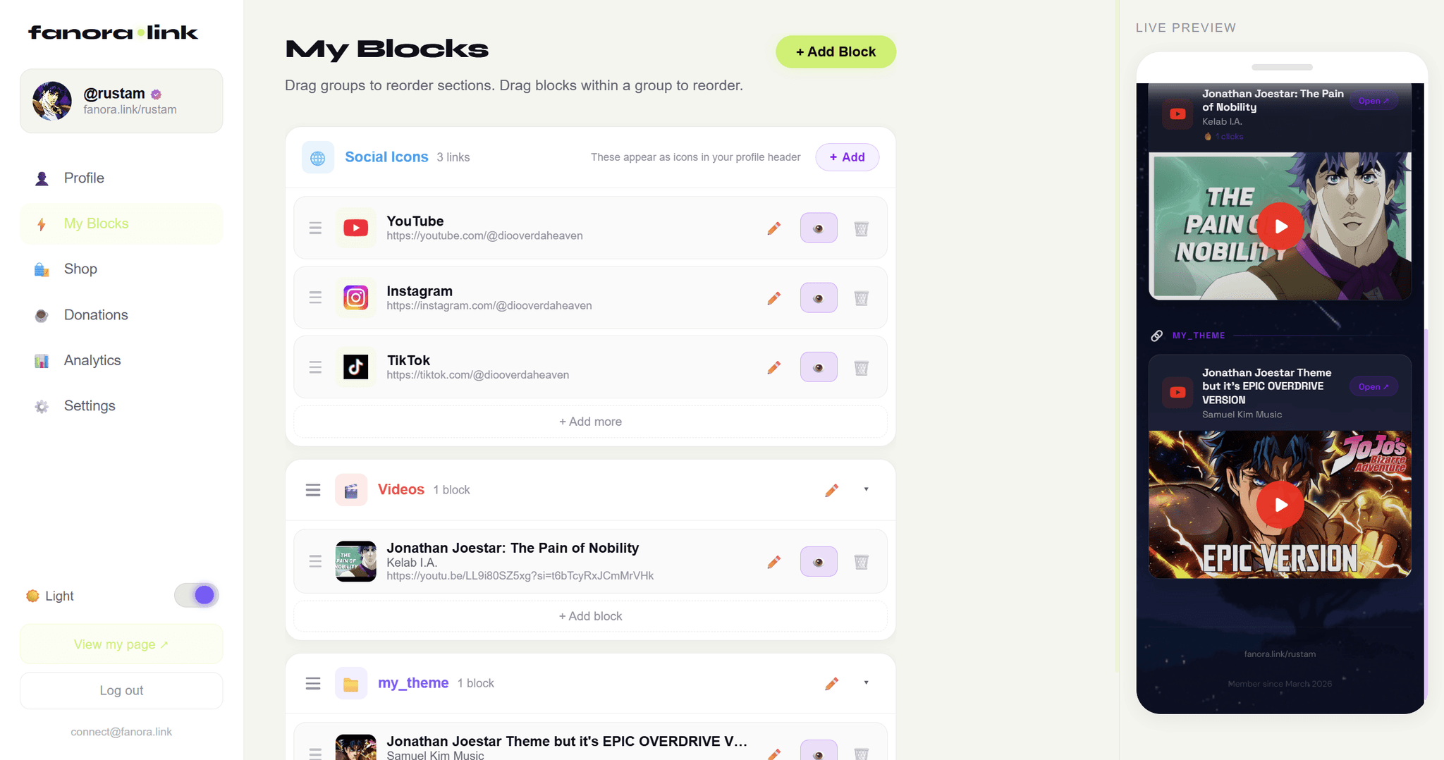 Screenshot 7 of Fanora.link
