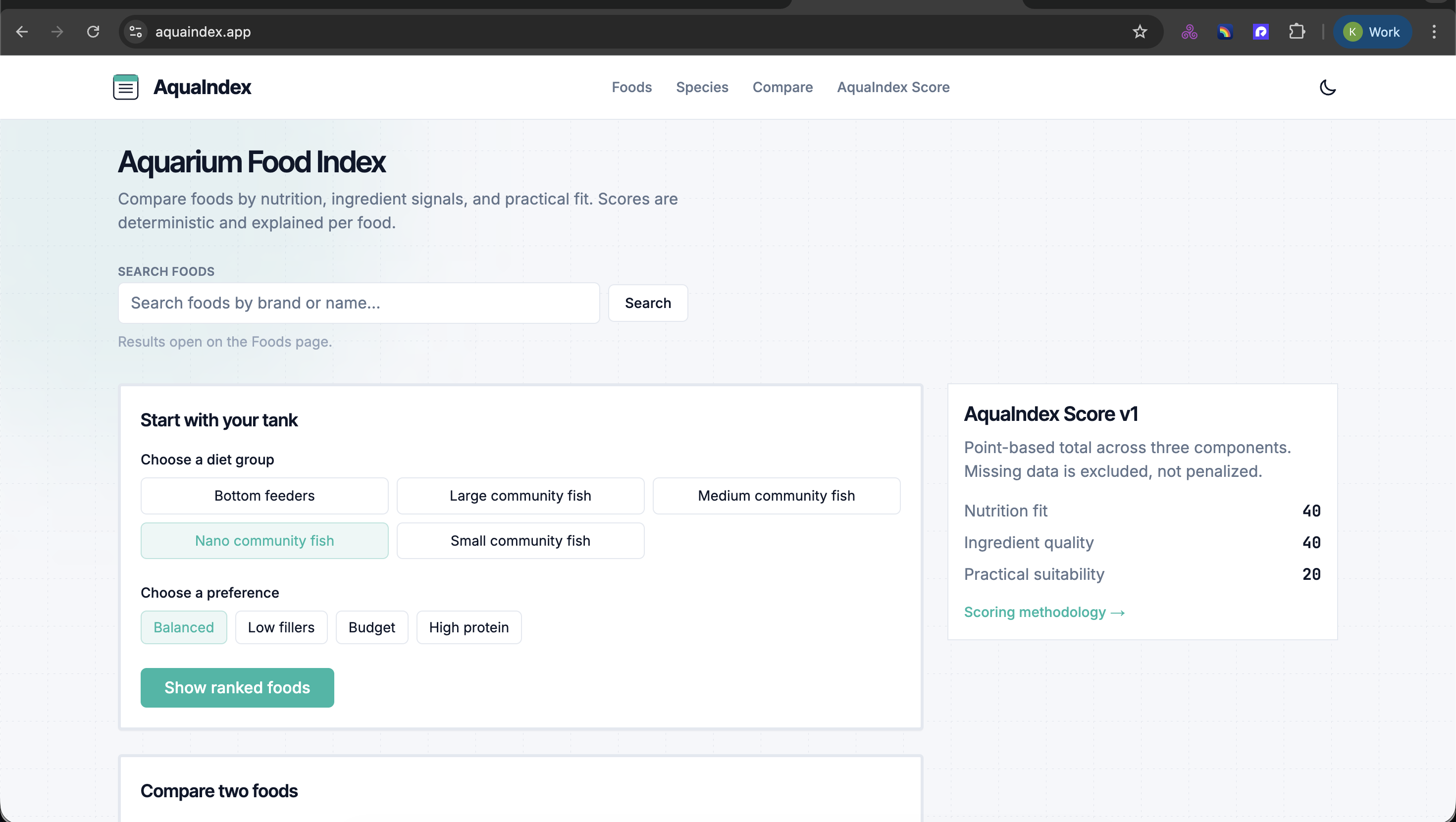Screenshot 1 of AquaIndex