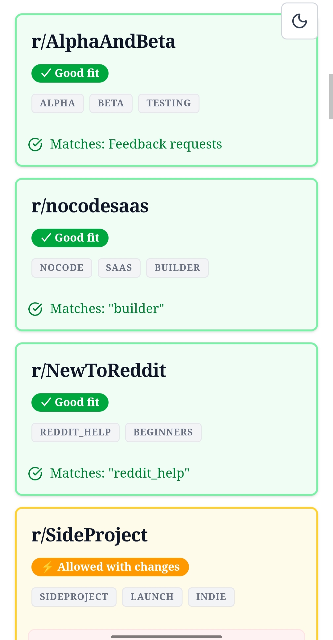 Screenshot 6 of SubredditScan