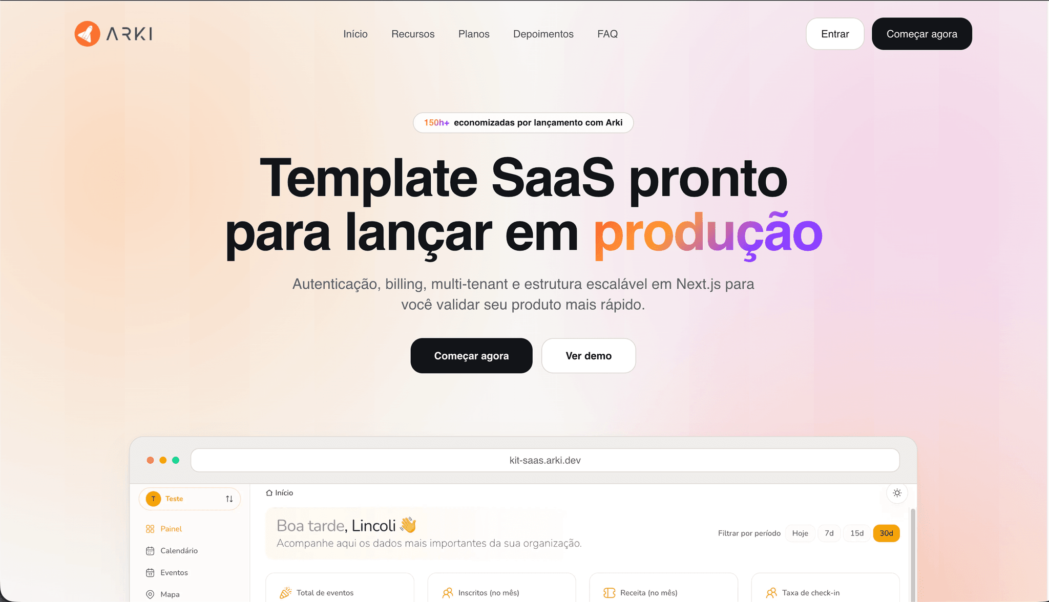 Screenshot 4 of Arki Foundation SaaS Kit