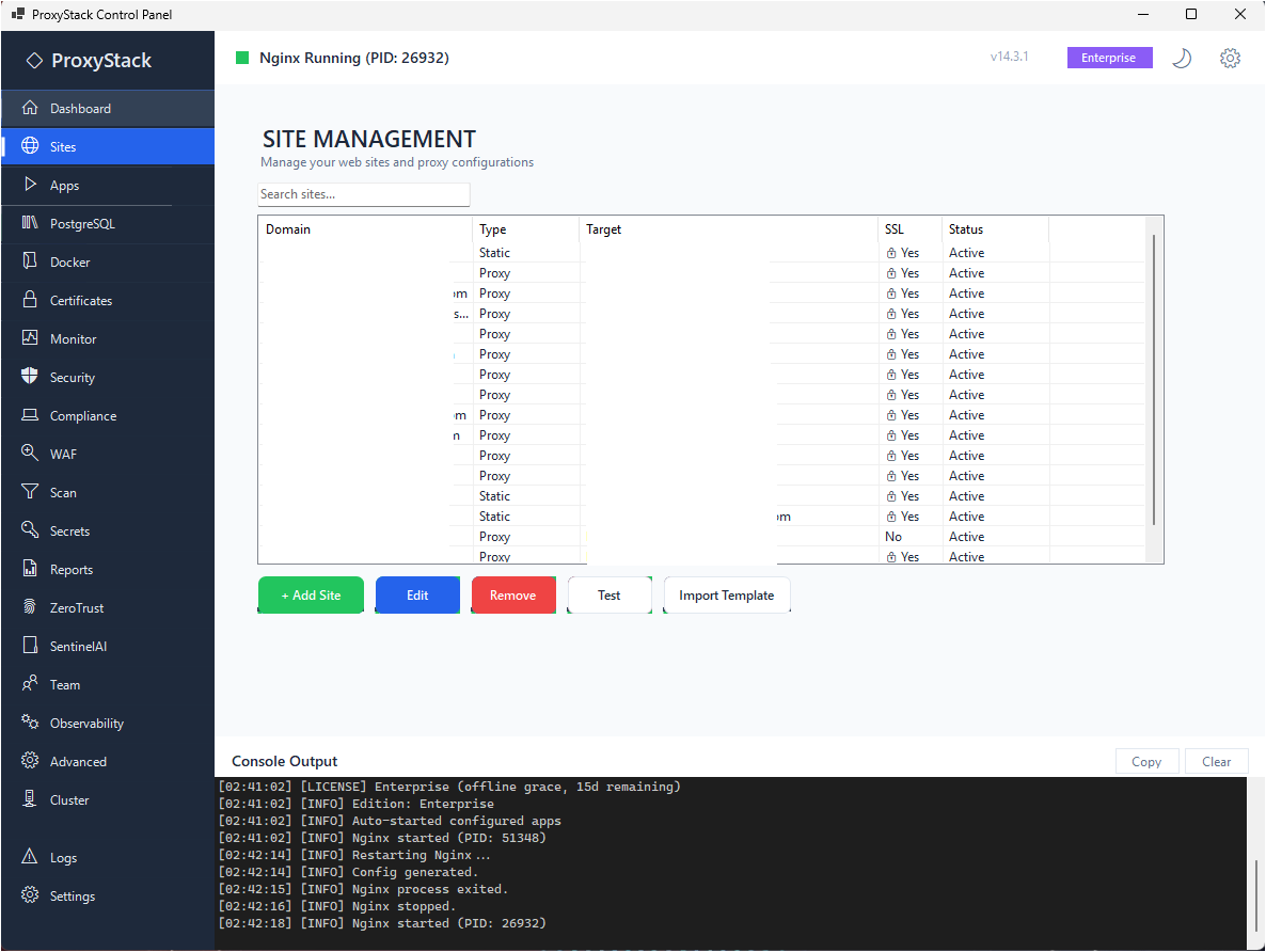Screenshot 2 of ProxyStack + SentinelAI