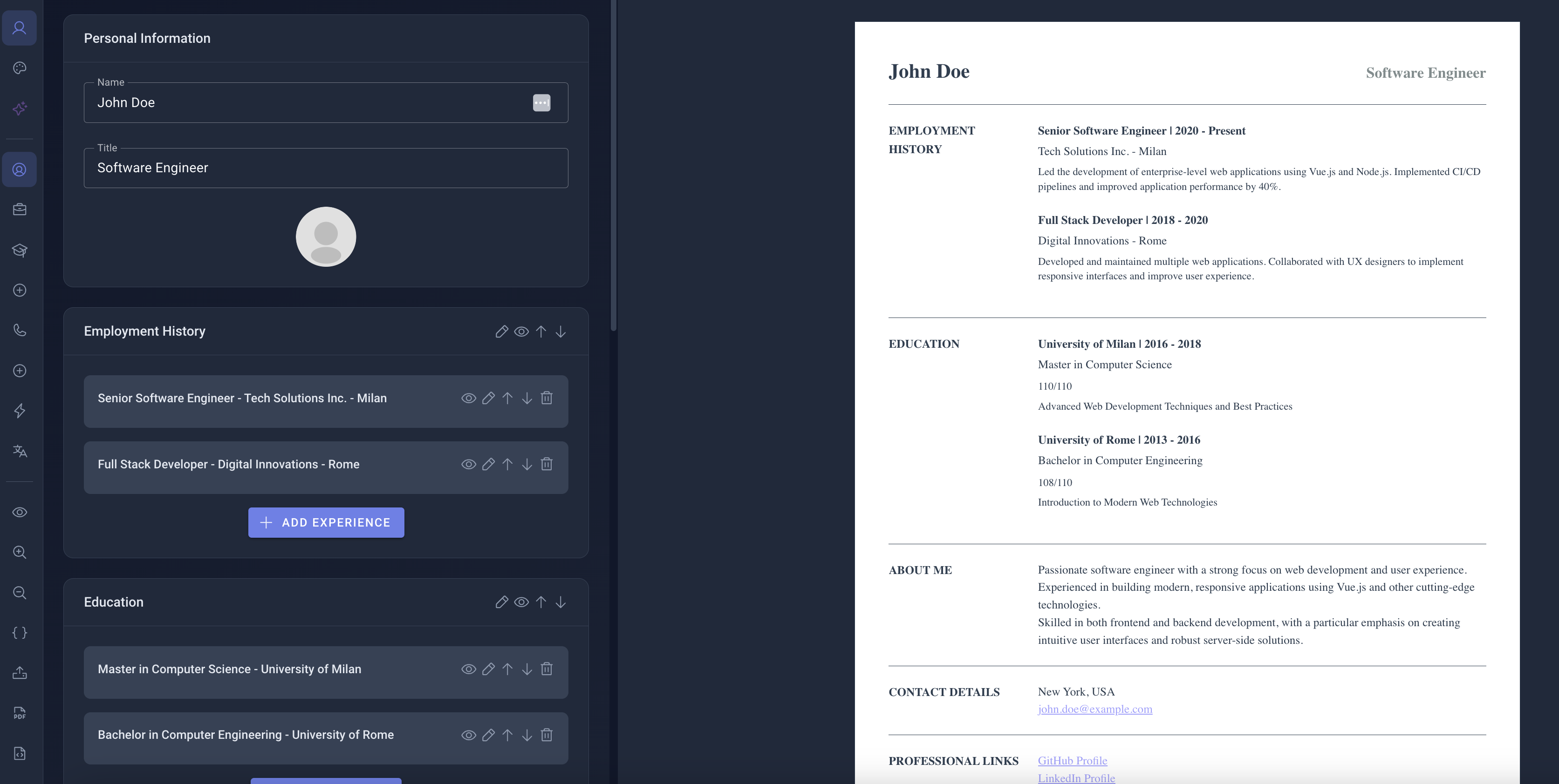 Screenshot 2 of Resume Builder