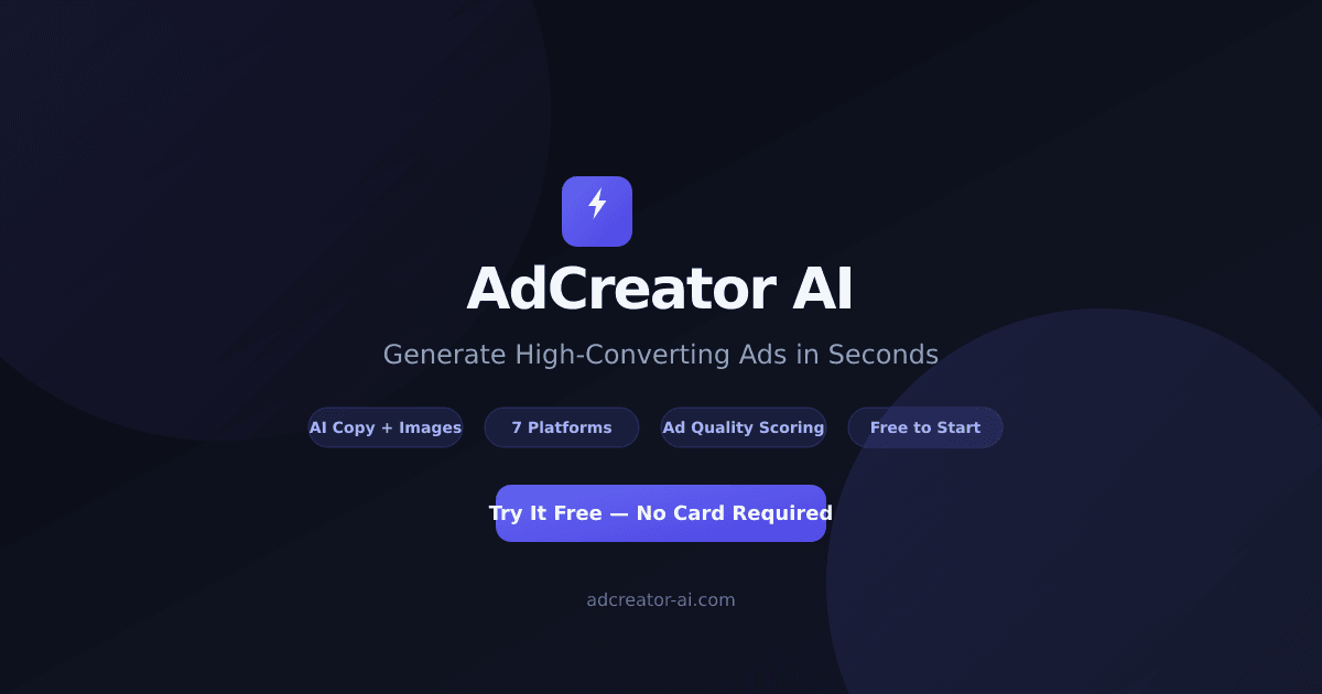 Screenshot 1 of AdCreator AI