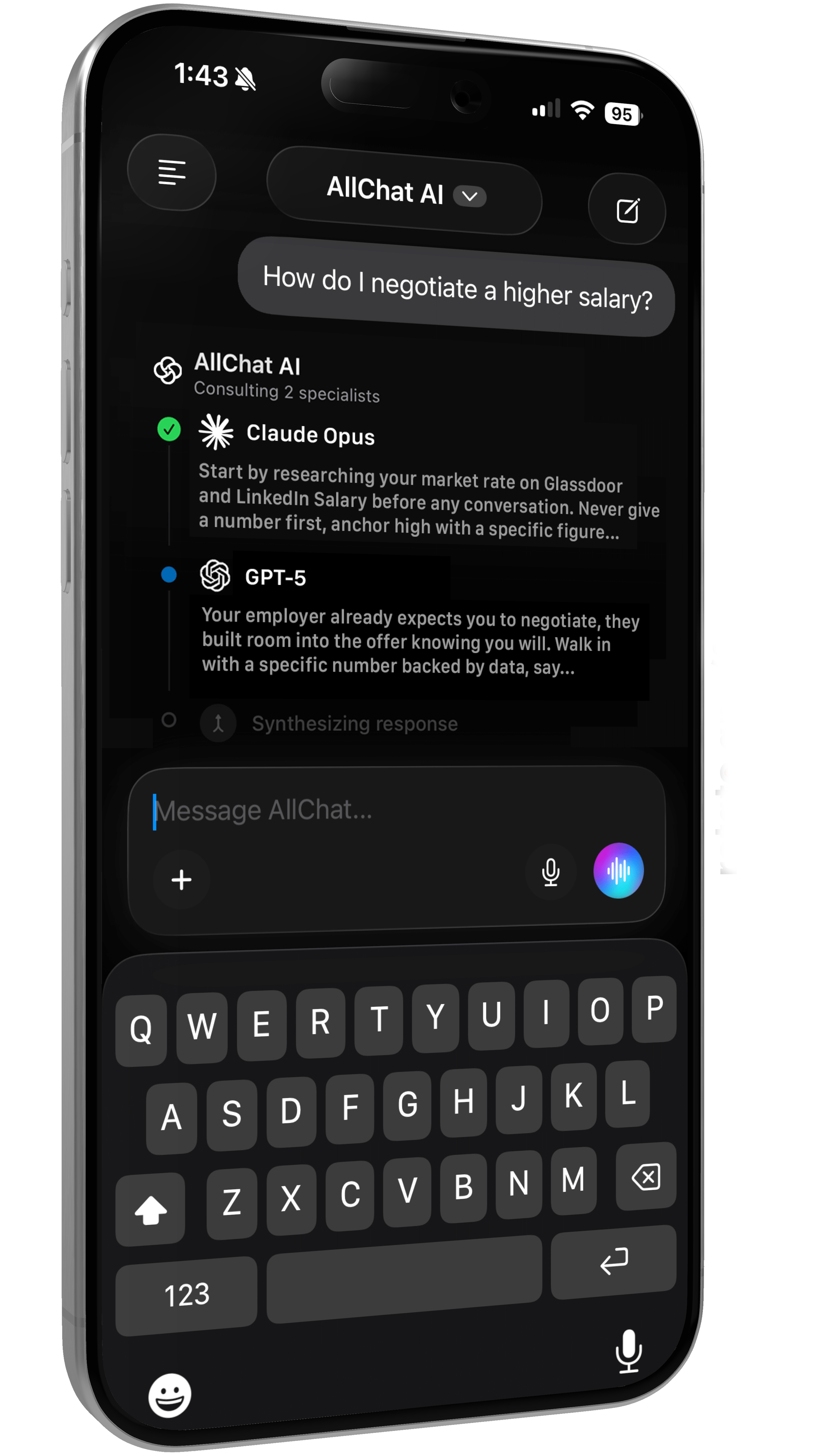 Screenshot 1 of AllChat AI