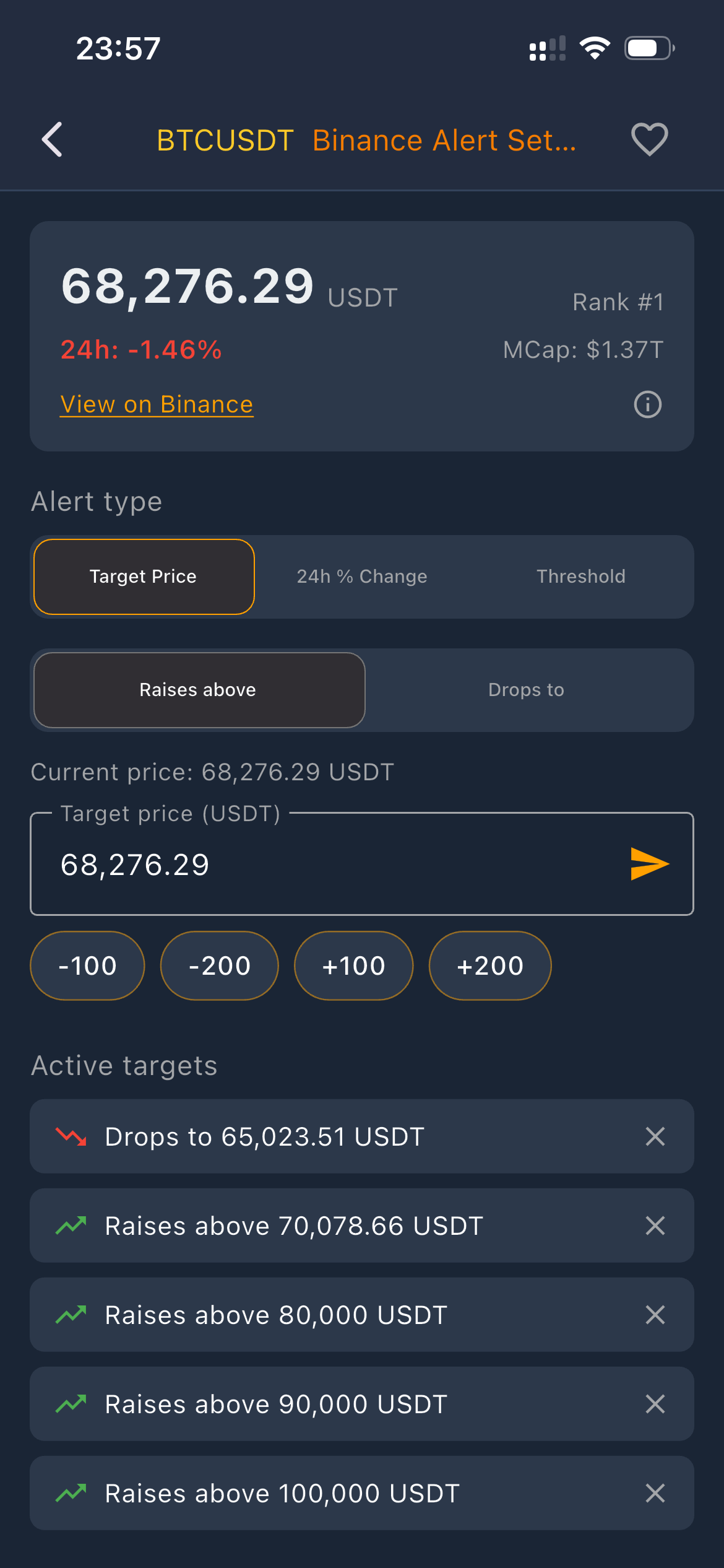 Screenshot 2 of Crypto Tools Alerts