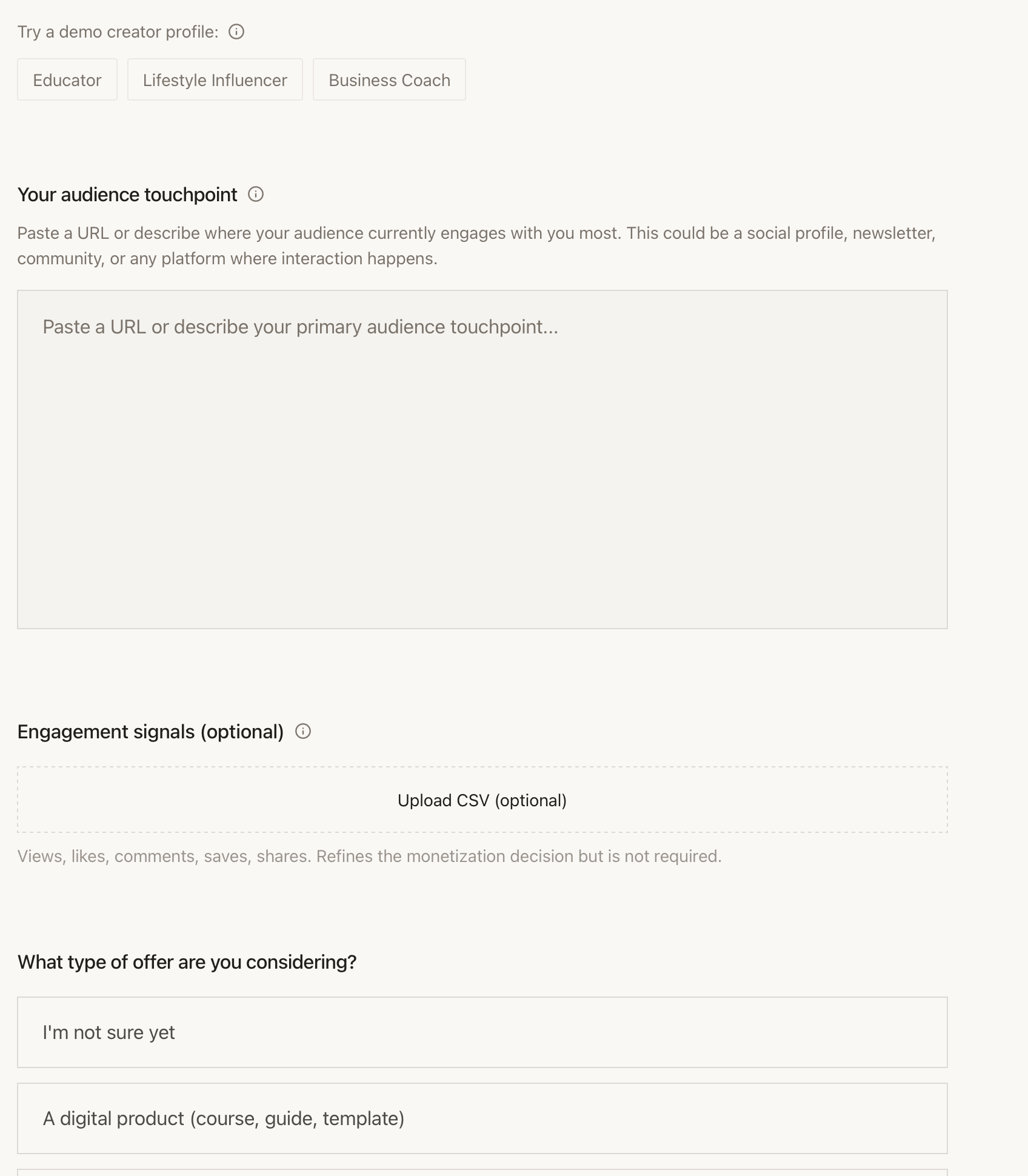 Screenshot 1 of MonetizeMyVibe