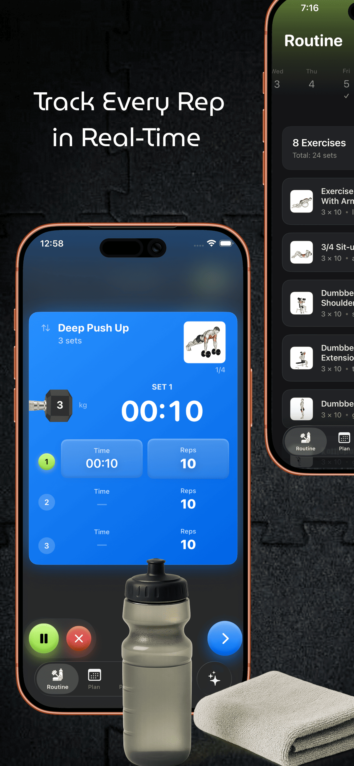 Screenshot 3 of ToneFit - AI Fitness Tracking