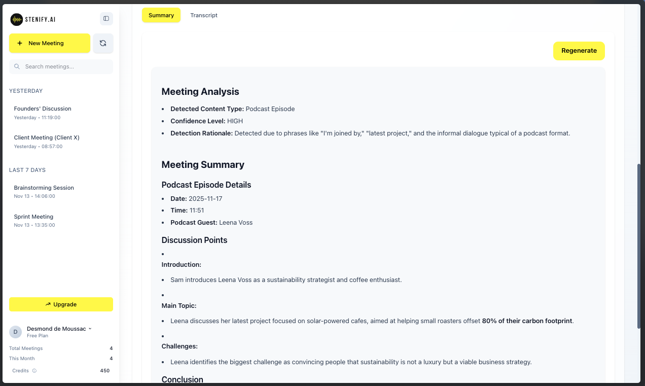 Screenshot 5 of StenifyAI