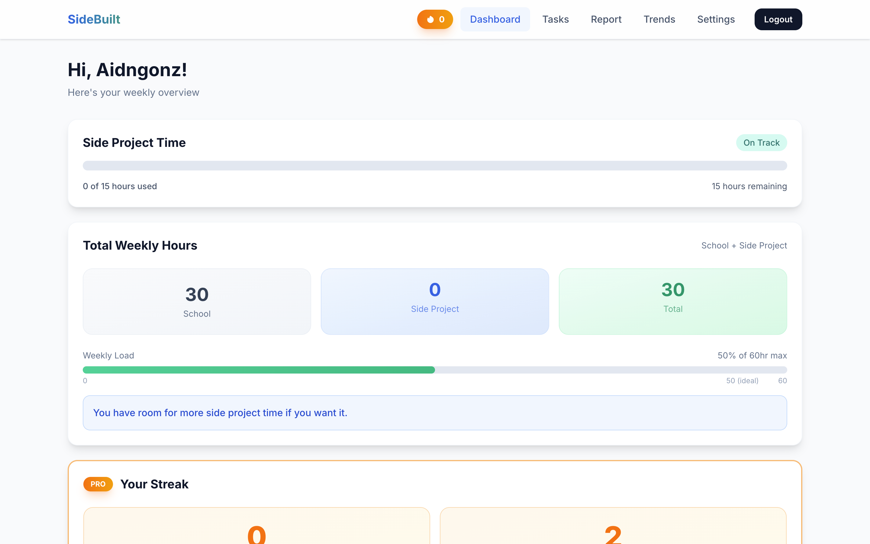 Screenshot 1 of SideBuilt